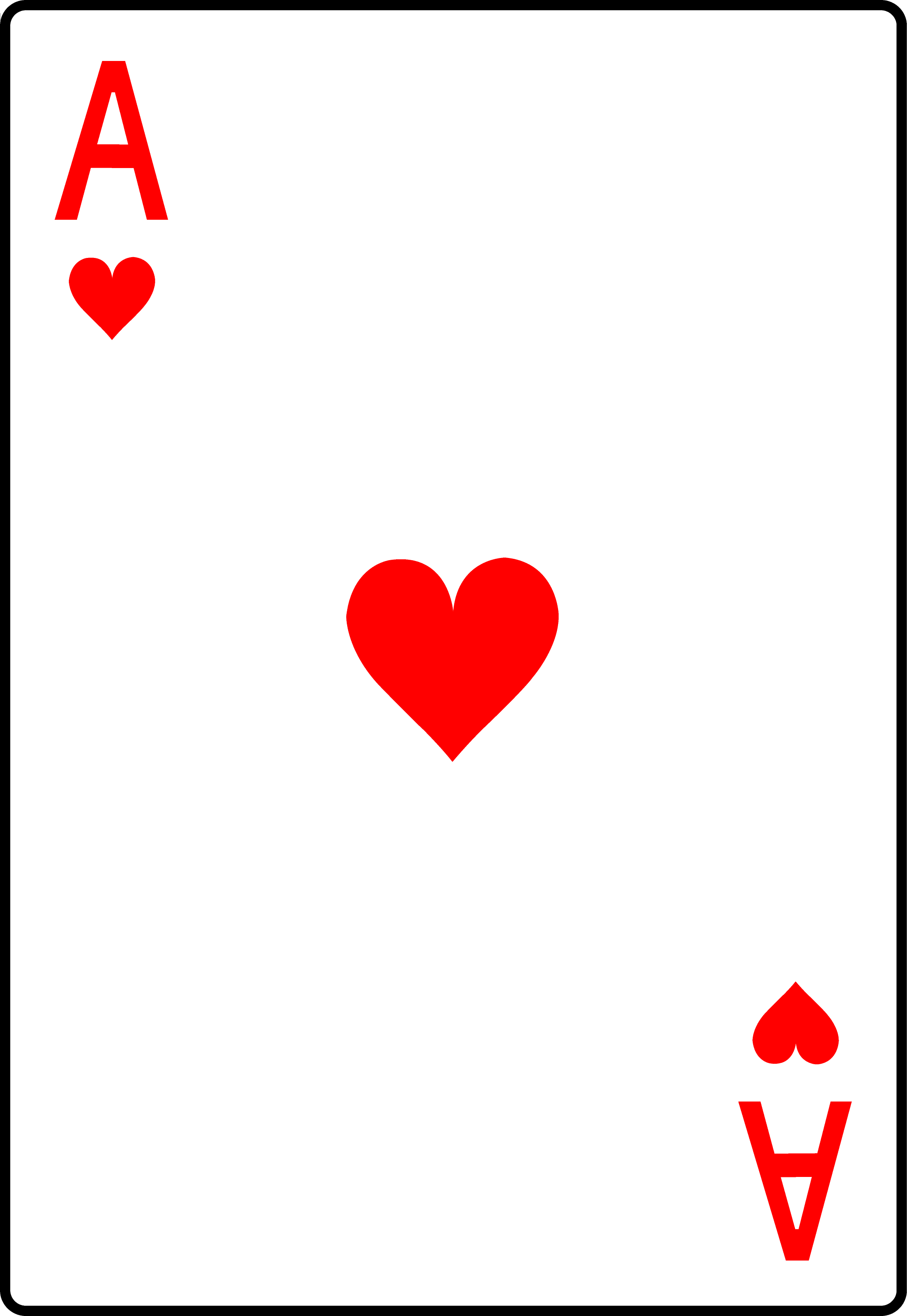 Ace Of Hearts Playing Card Free Clip Art