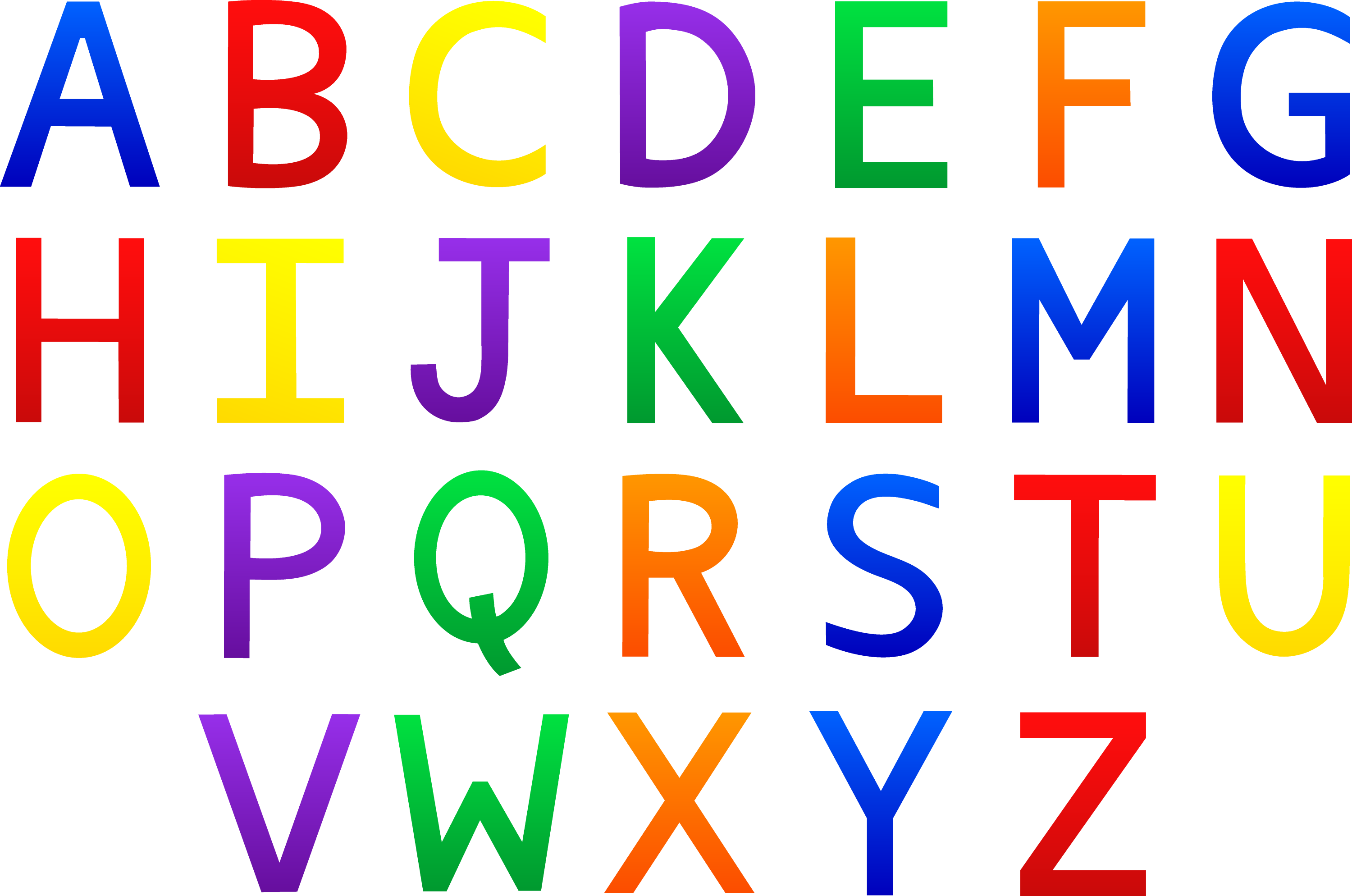 clipart alphabet fonts free - photo #39