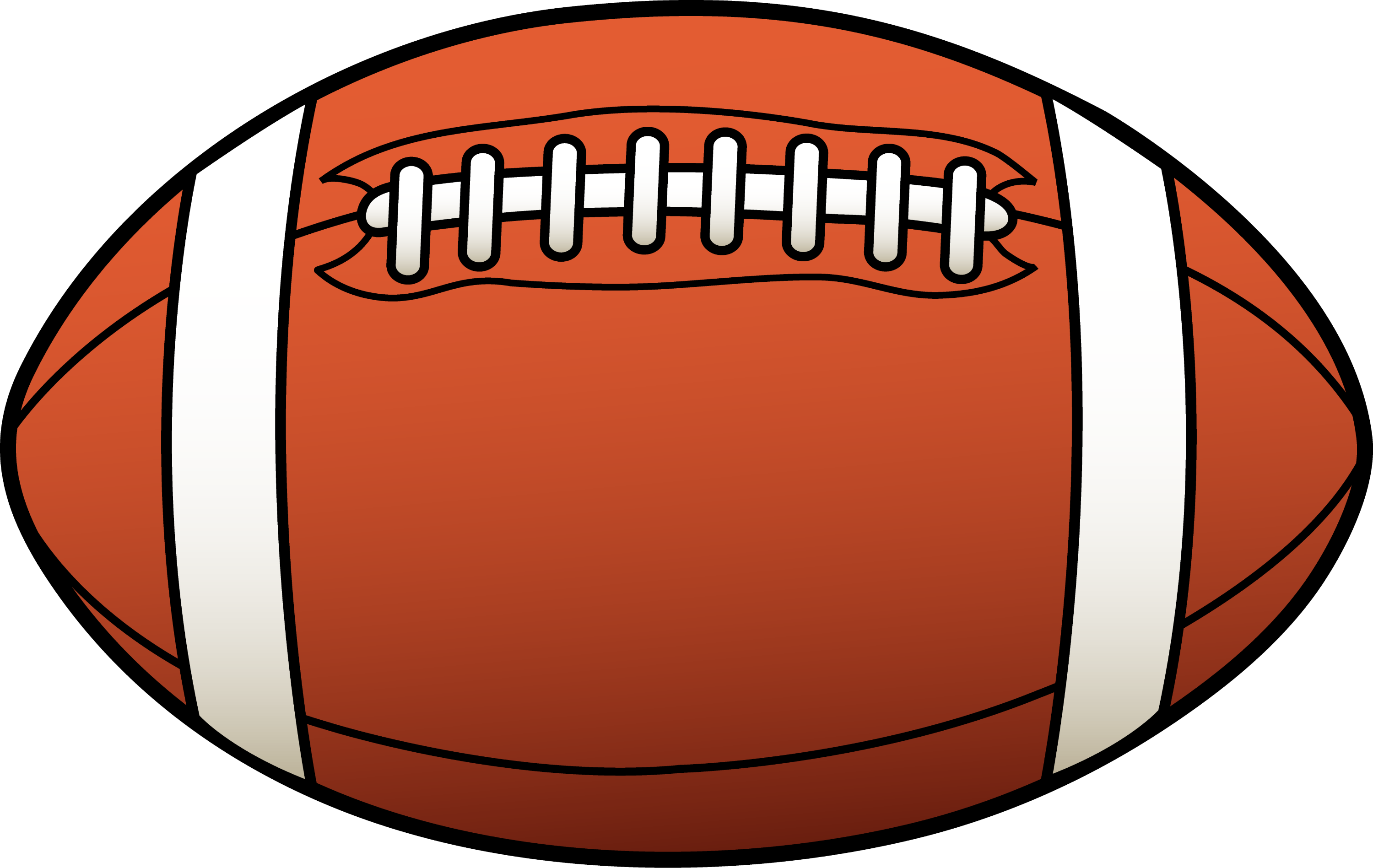 Rugby Ball or American Football - Free Clip Art