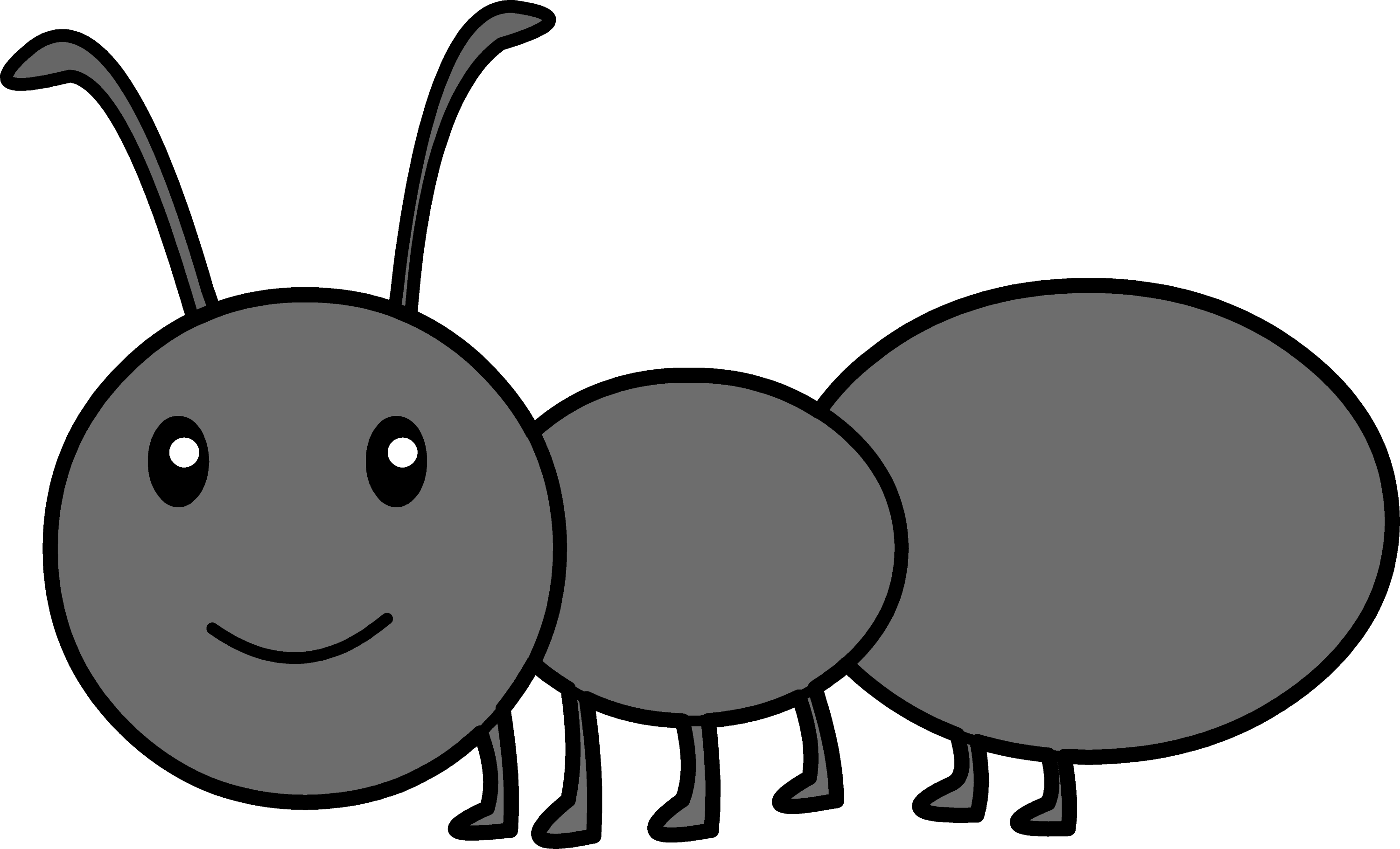 free ant clipart black and white - photo #23