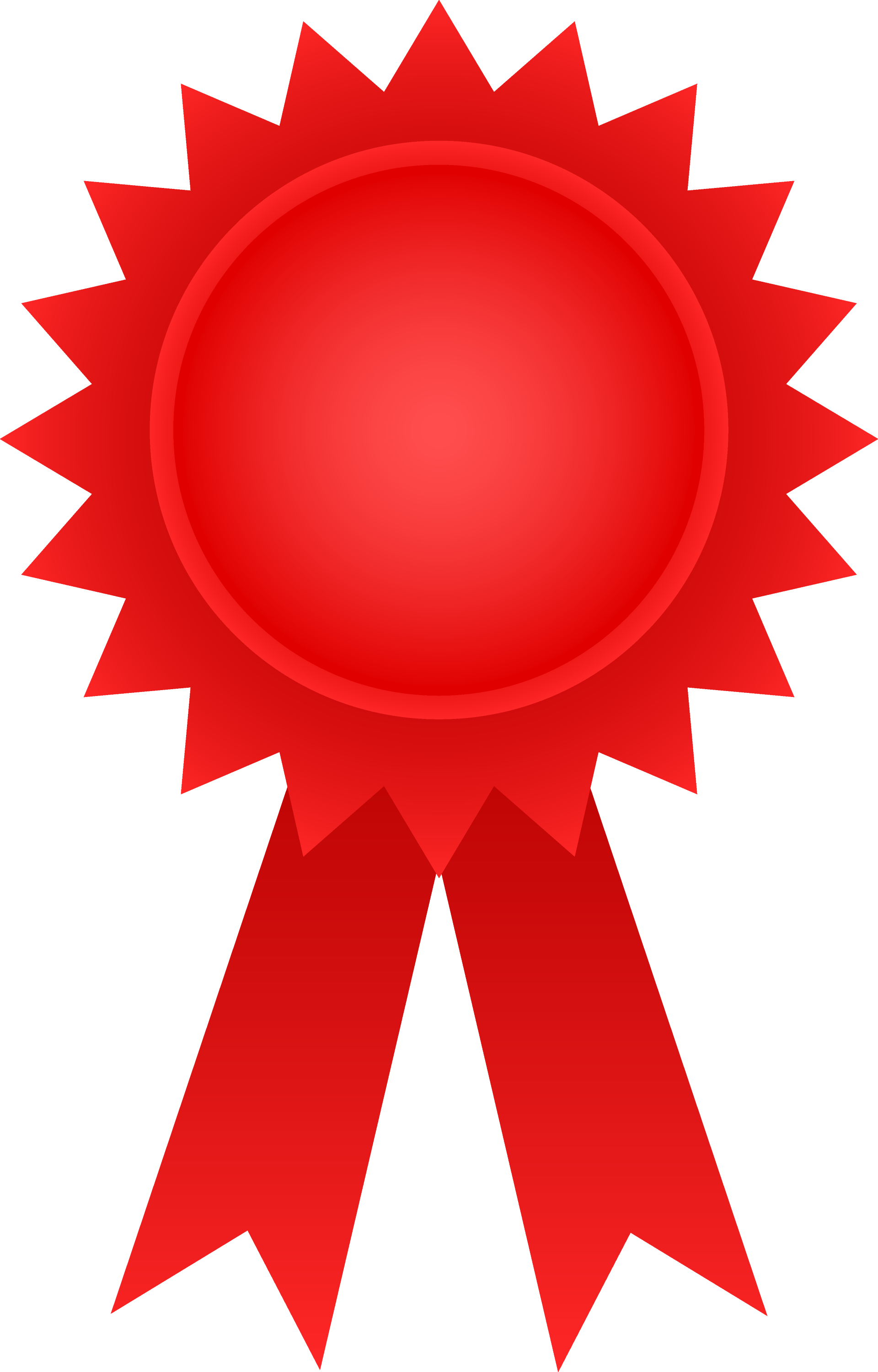 Red Award Ribbon - Free Clip Art