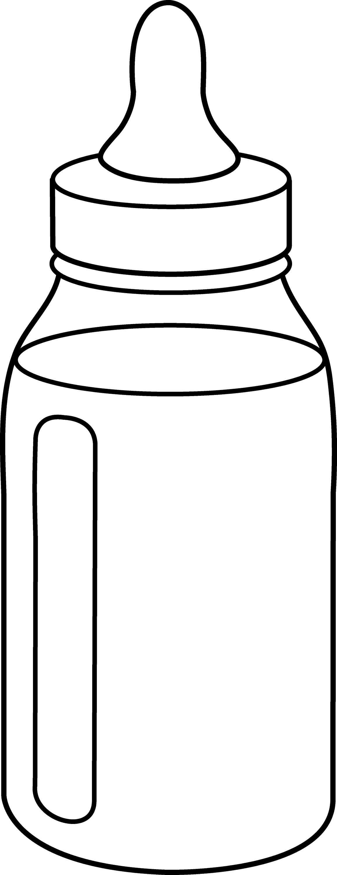 Baby Bottle Line Art Free Clip Art