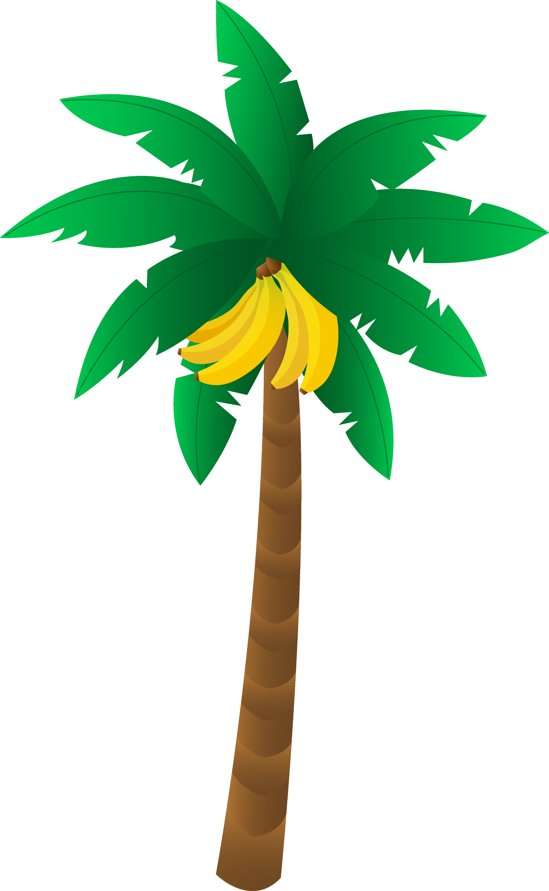 Cartoon Banana Tree Auto Design Tech