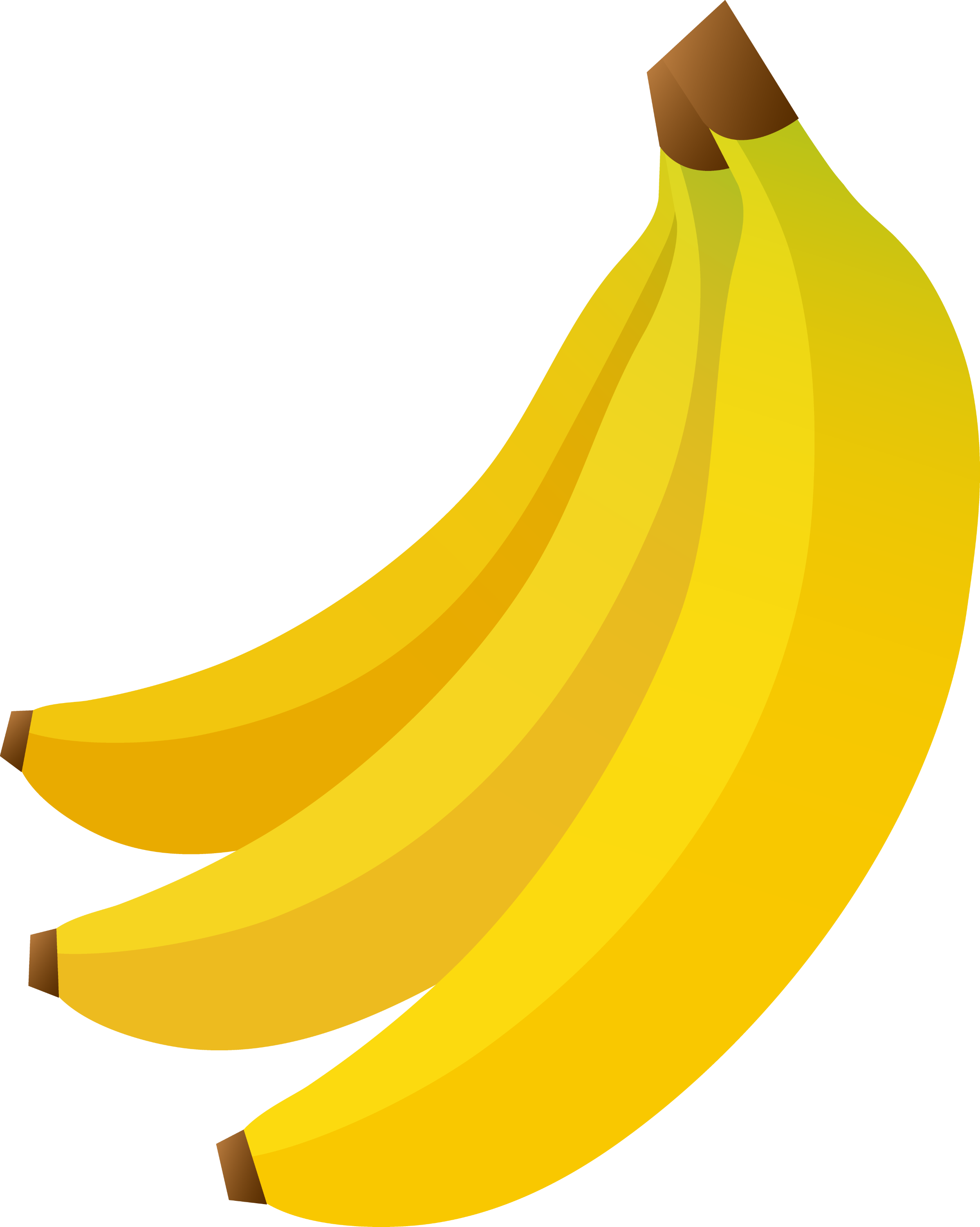 Bunch Of Three Bananas Free Clip Art