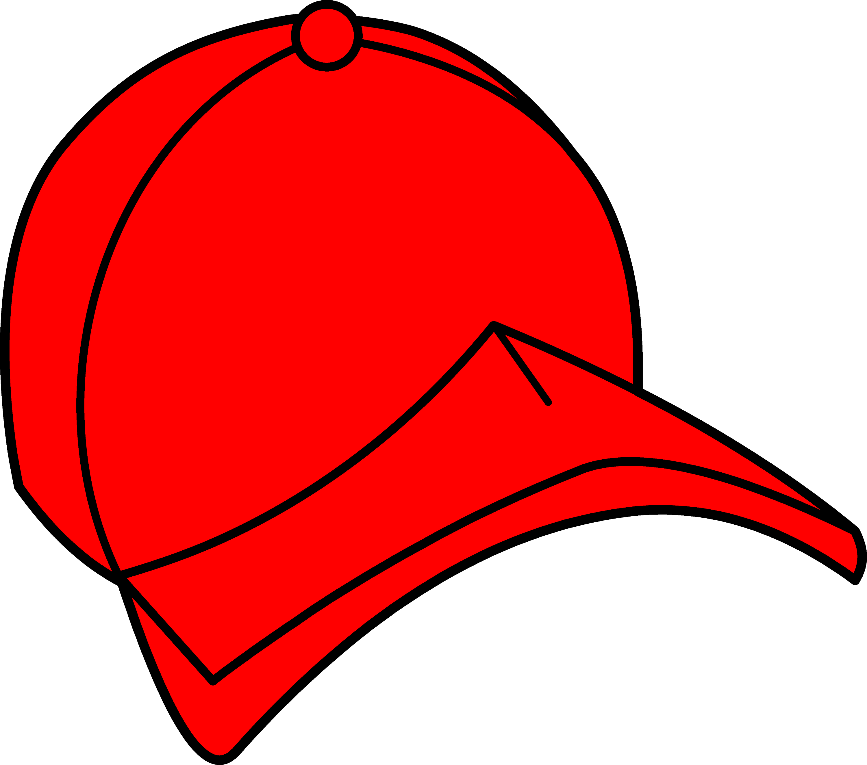 Red Baseball Cap Clipart Free Clip Art