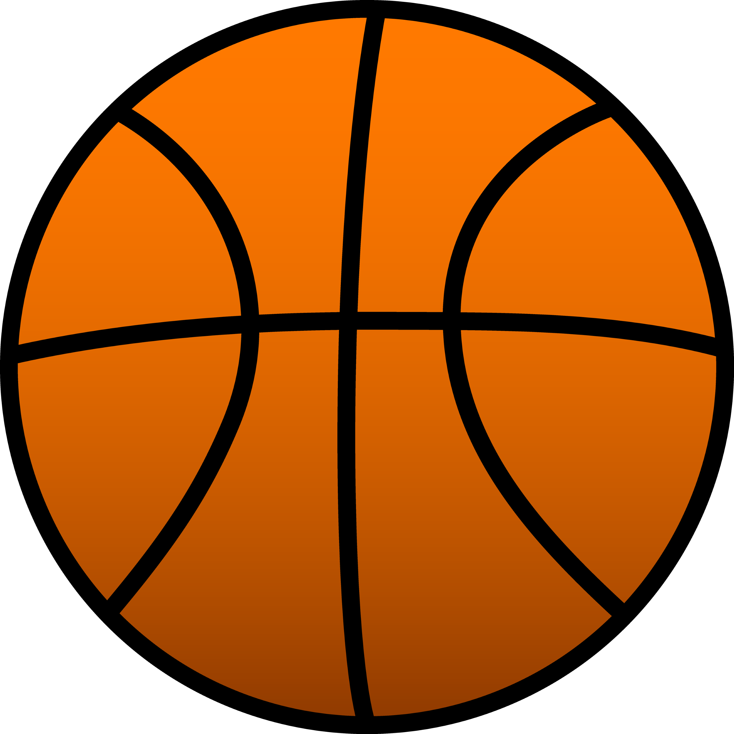 clipart of a basketball - photo #15