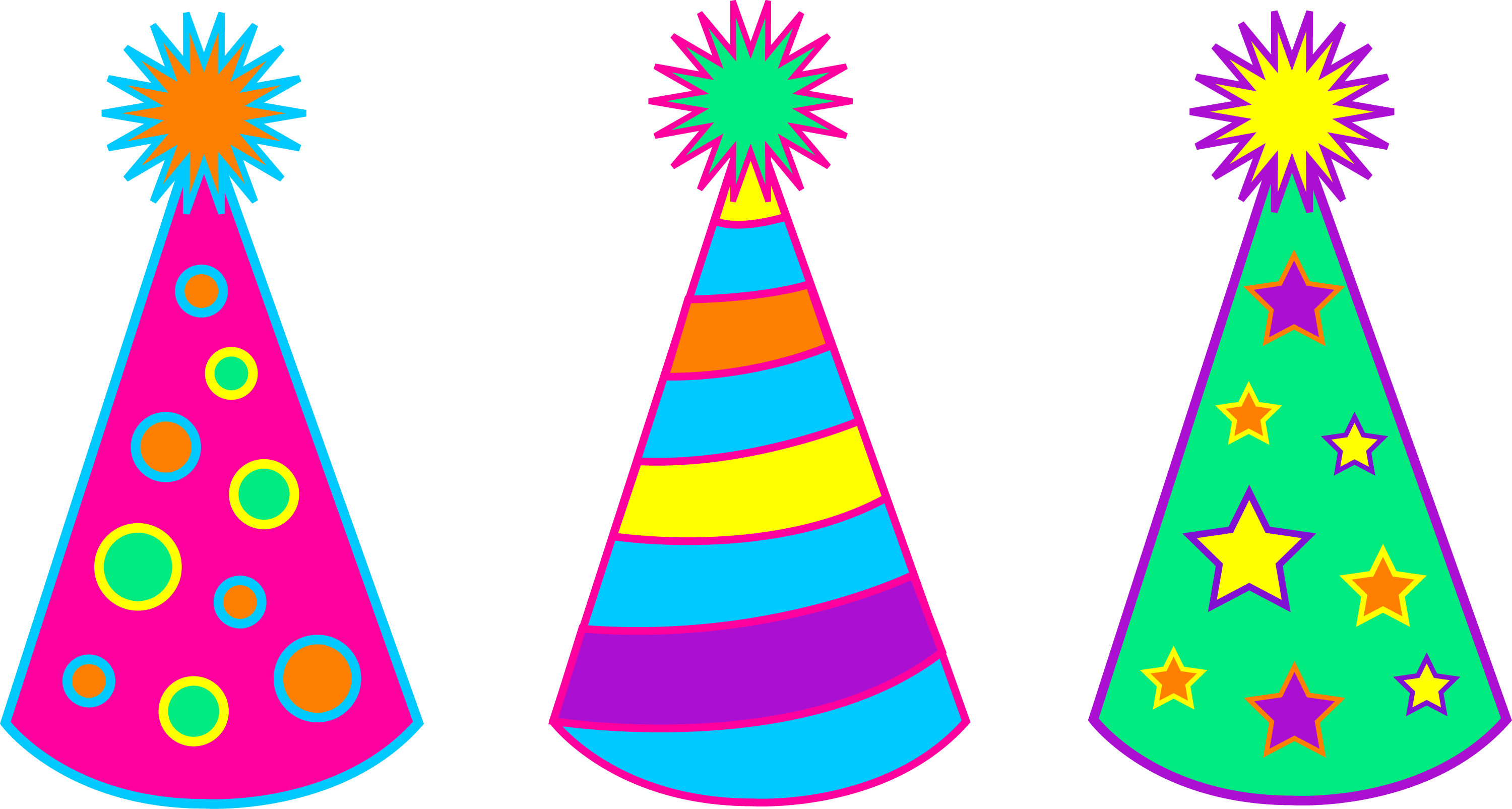 colorful-birthday-party-hats-free-clip-art