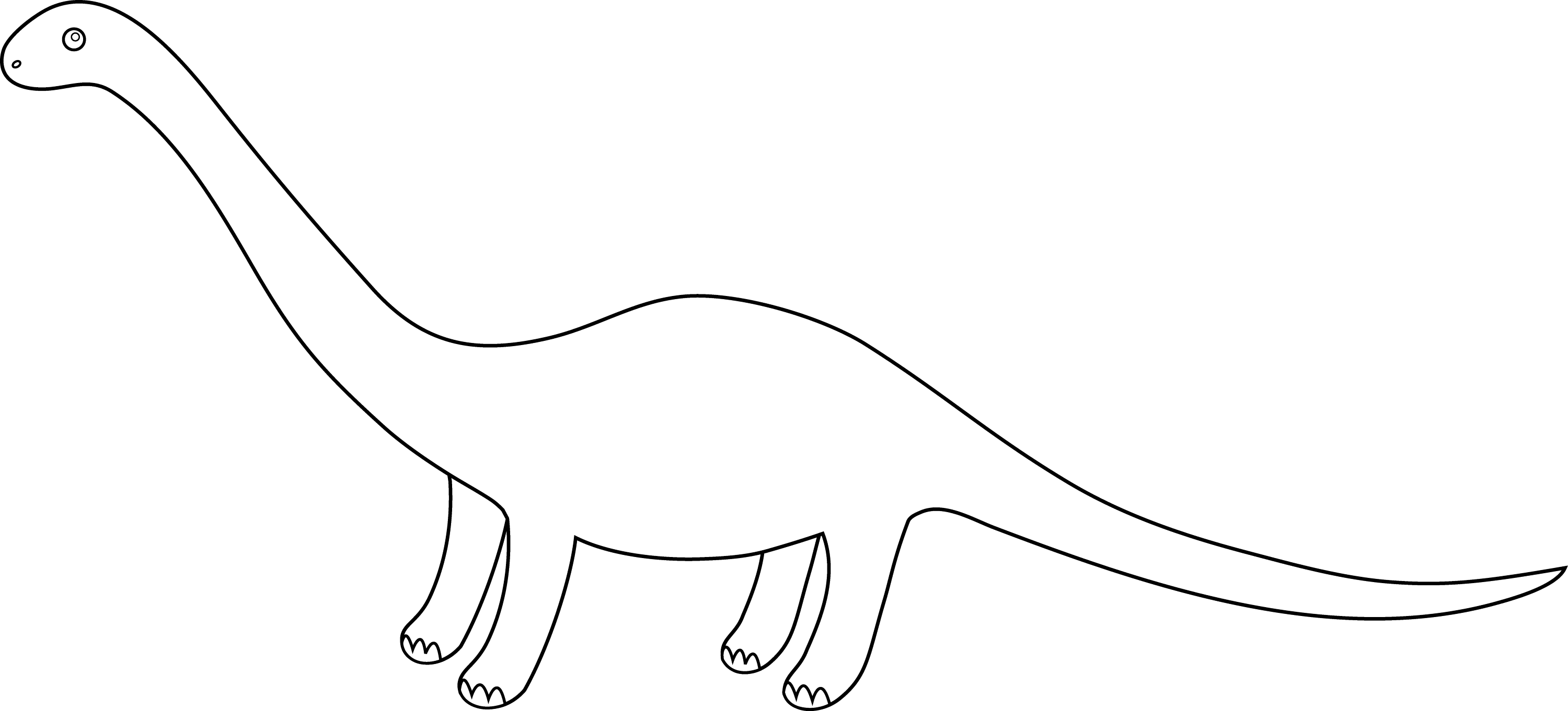 brontosaurus coloring page