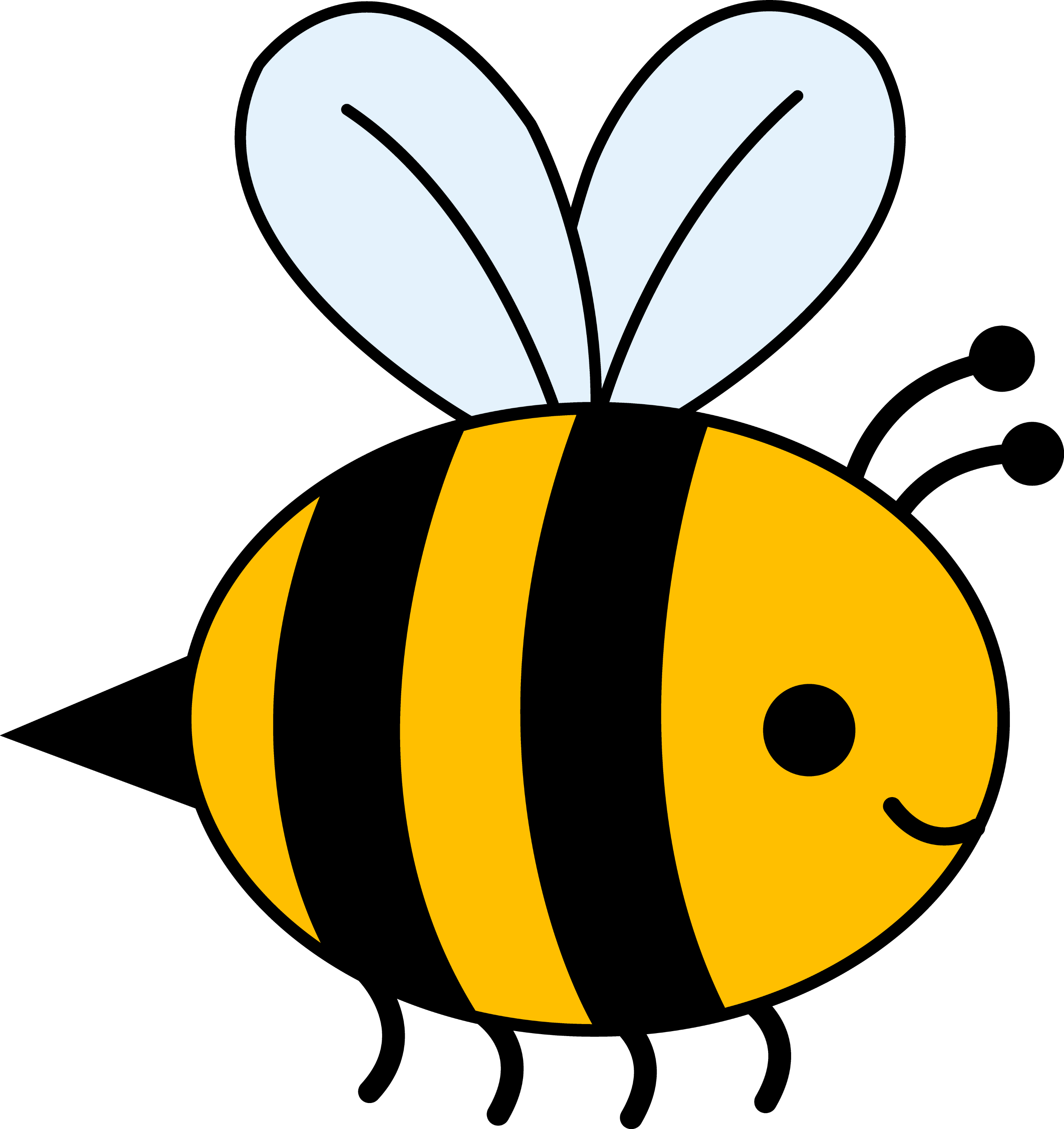 free cartoon bumble bee clip art - photo #4