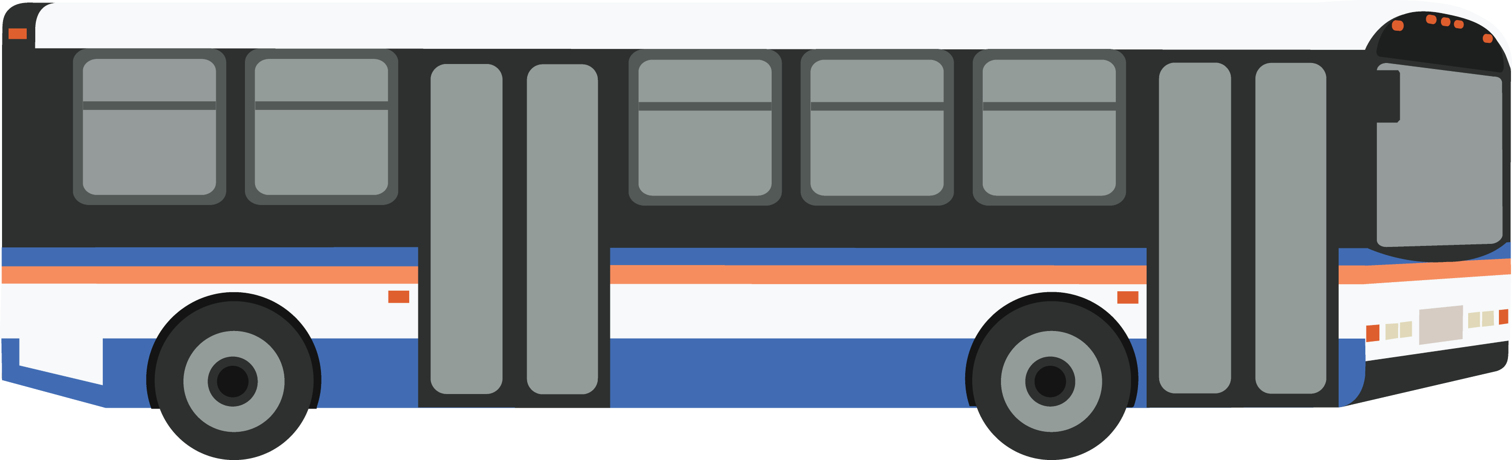 Public Transportation Bus - Free Clip Art