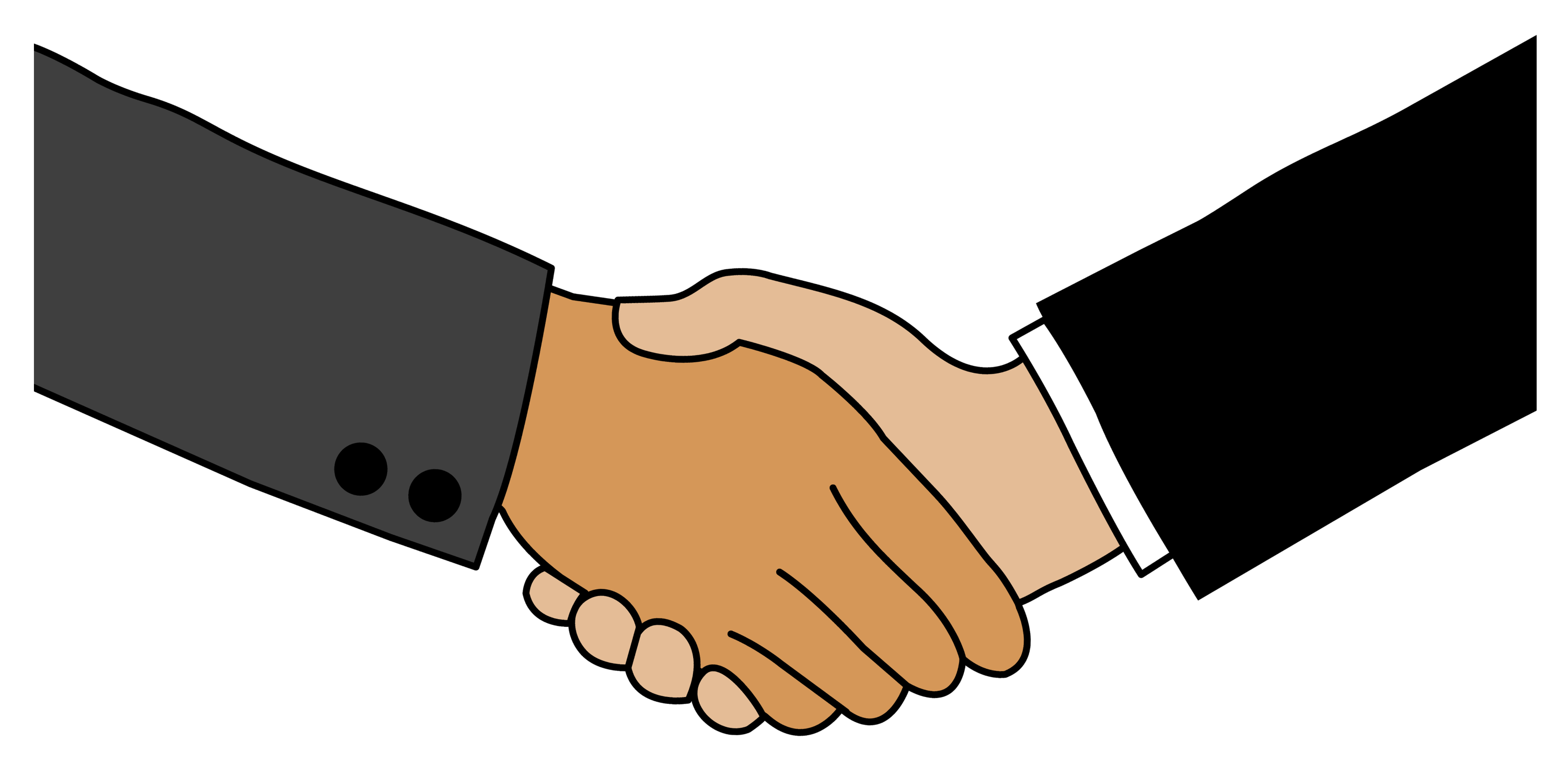 Business Handshake - Free Clip Art