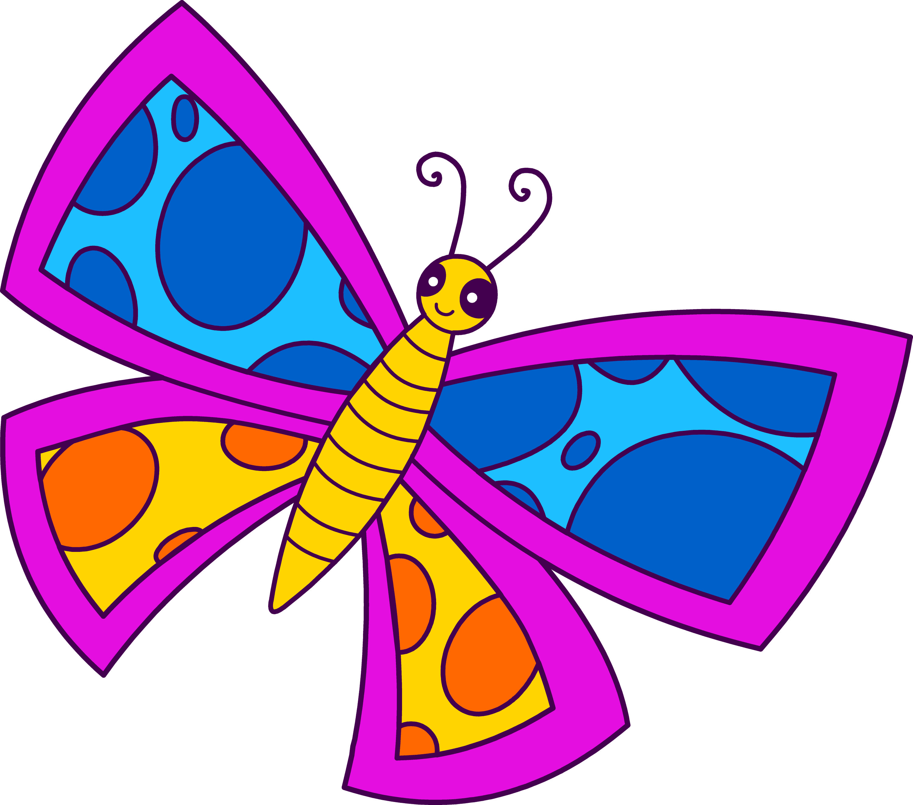 free cute butterfly clip art - photo #10