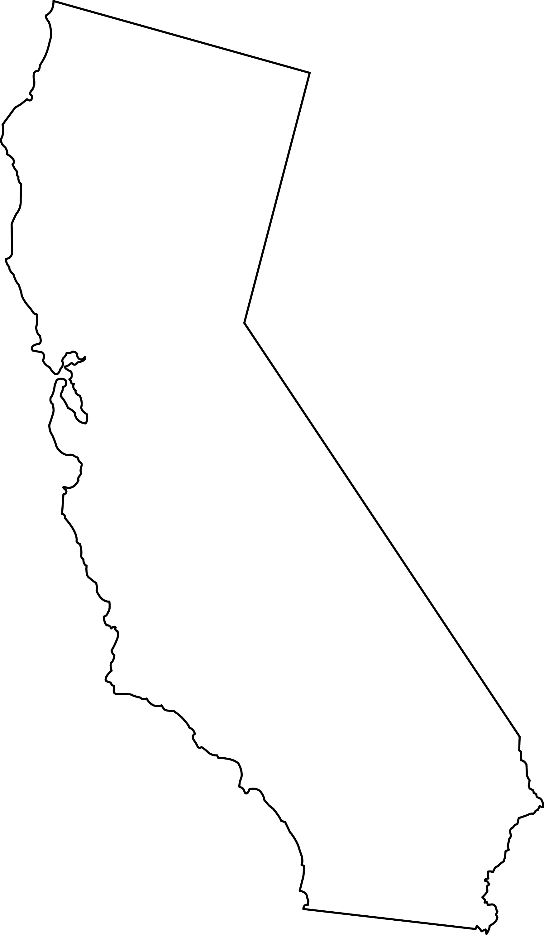 free clipart map of california - photo #13