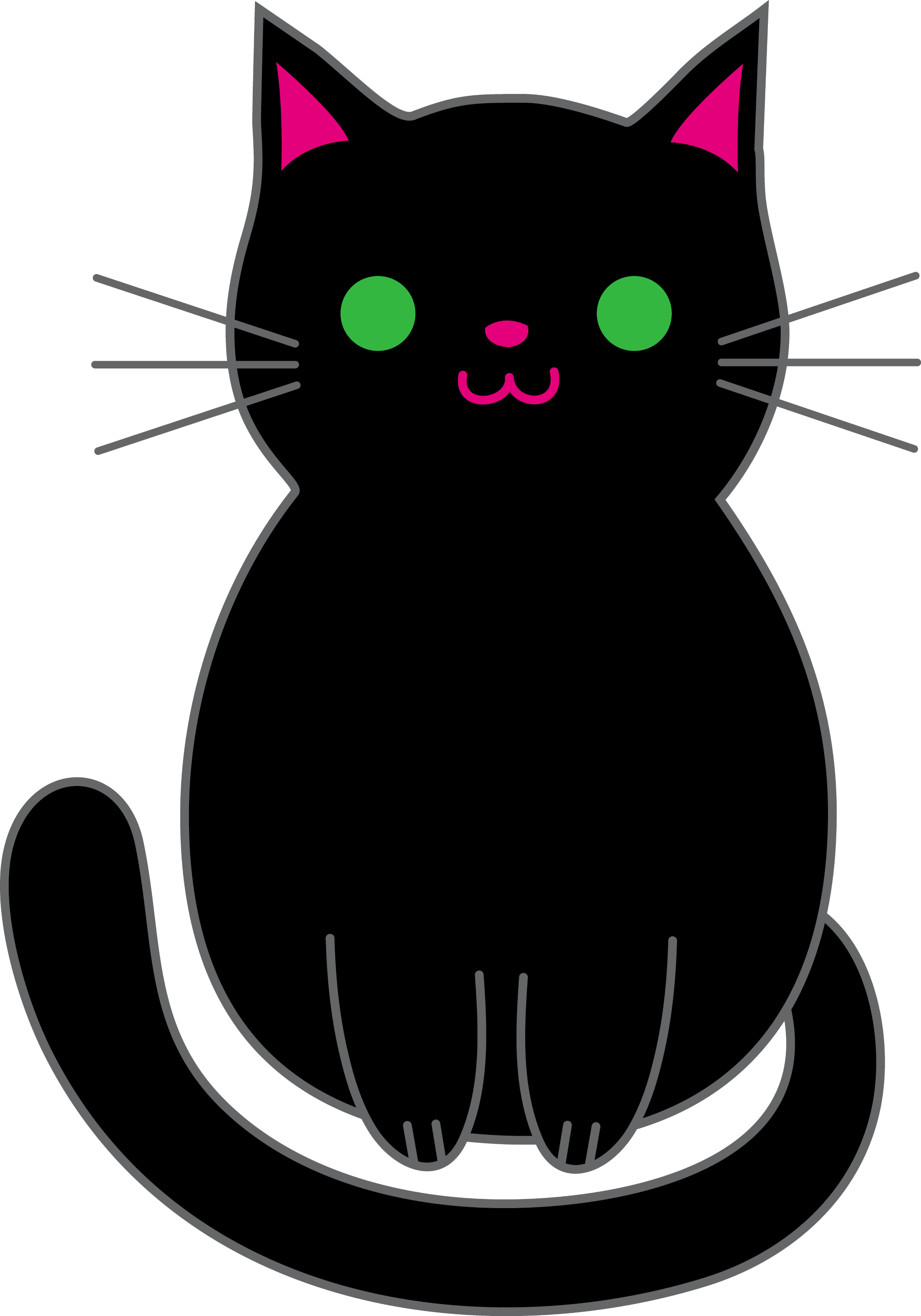 free clip art halloween black cat - photo #46