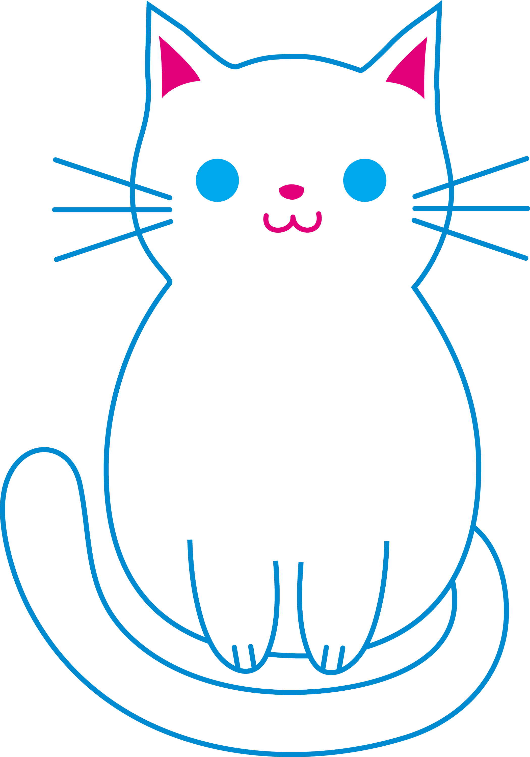 cat drawing clip art - photo #22