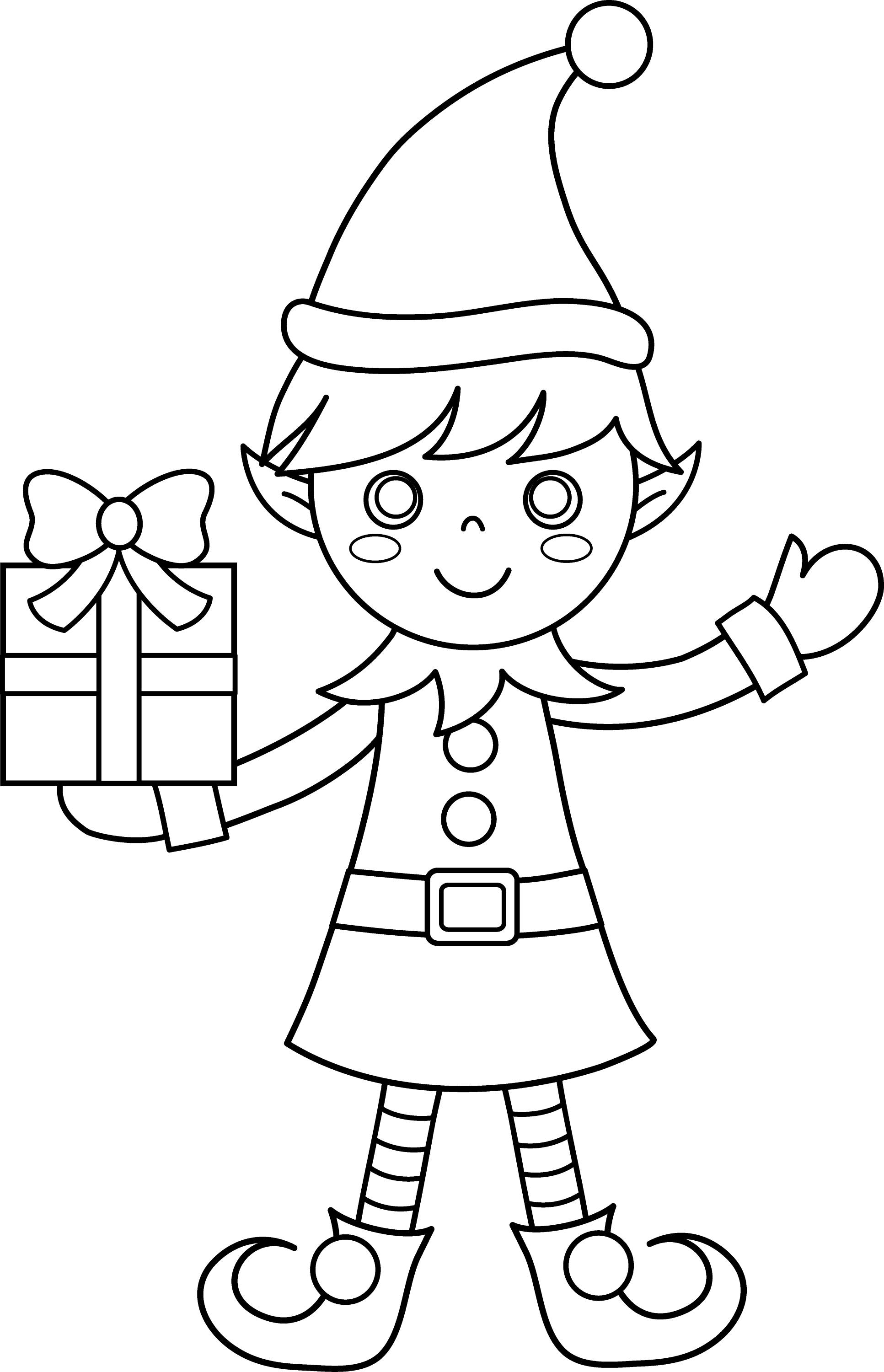 Elf Coloring Pages Free