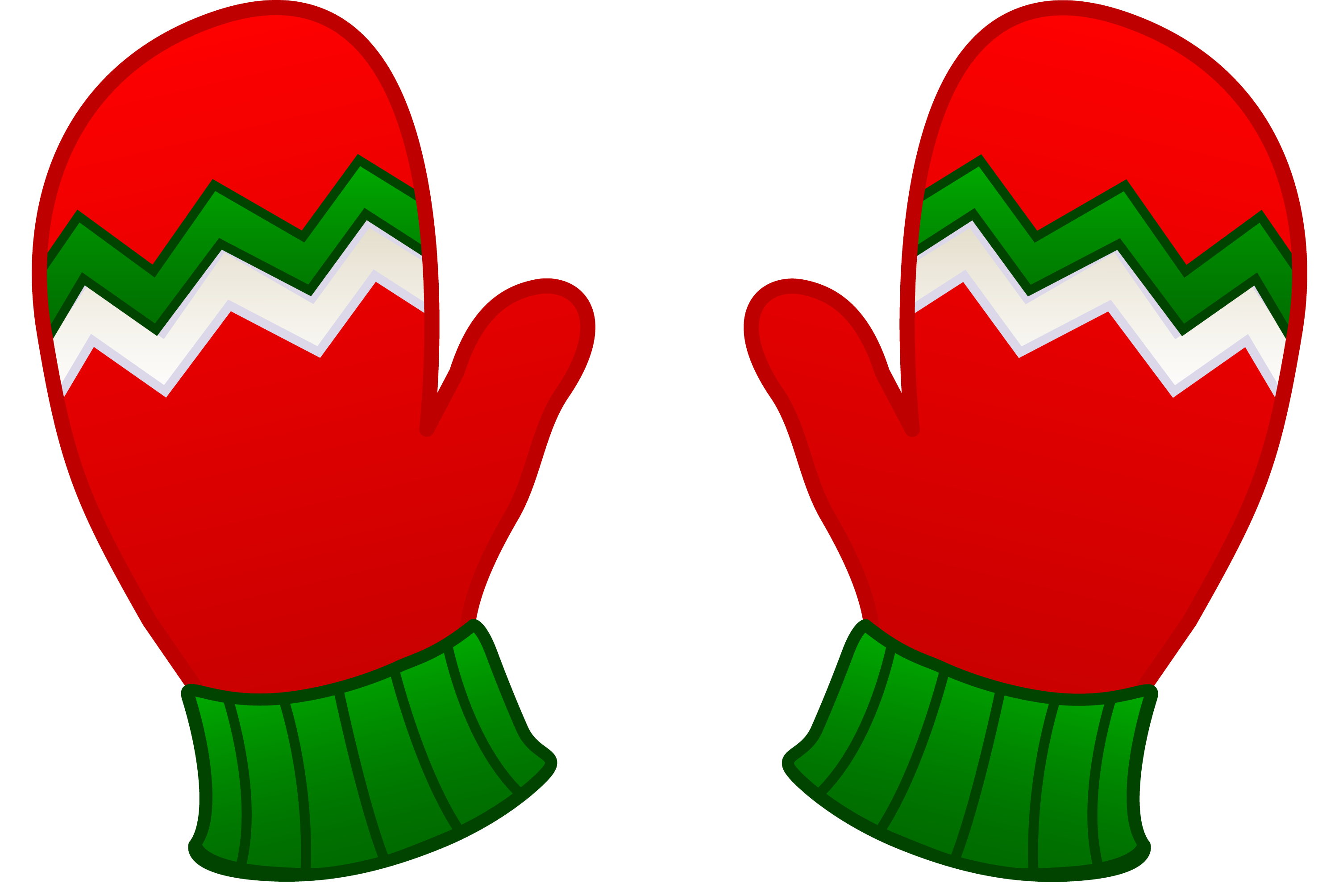 clipart of mittens and hat - photo #37