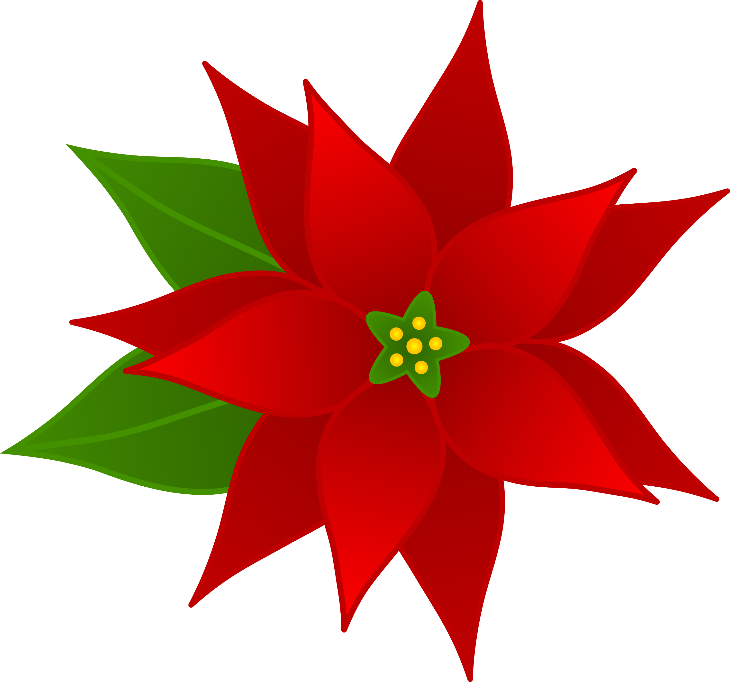 free clip art poinsettia border - photo #12