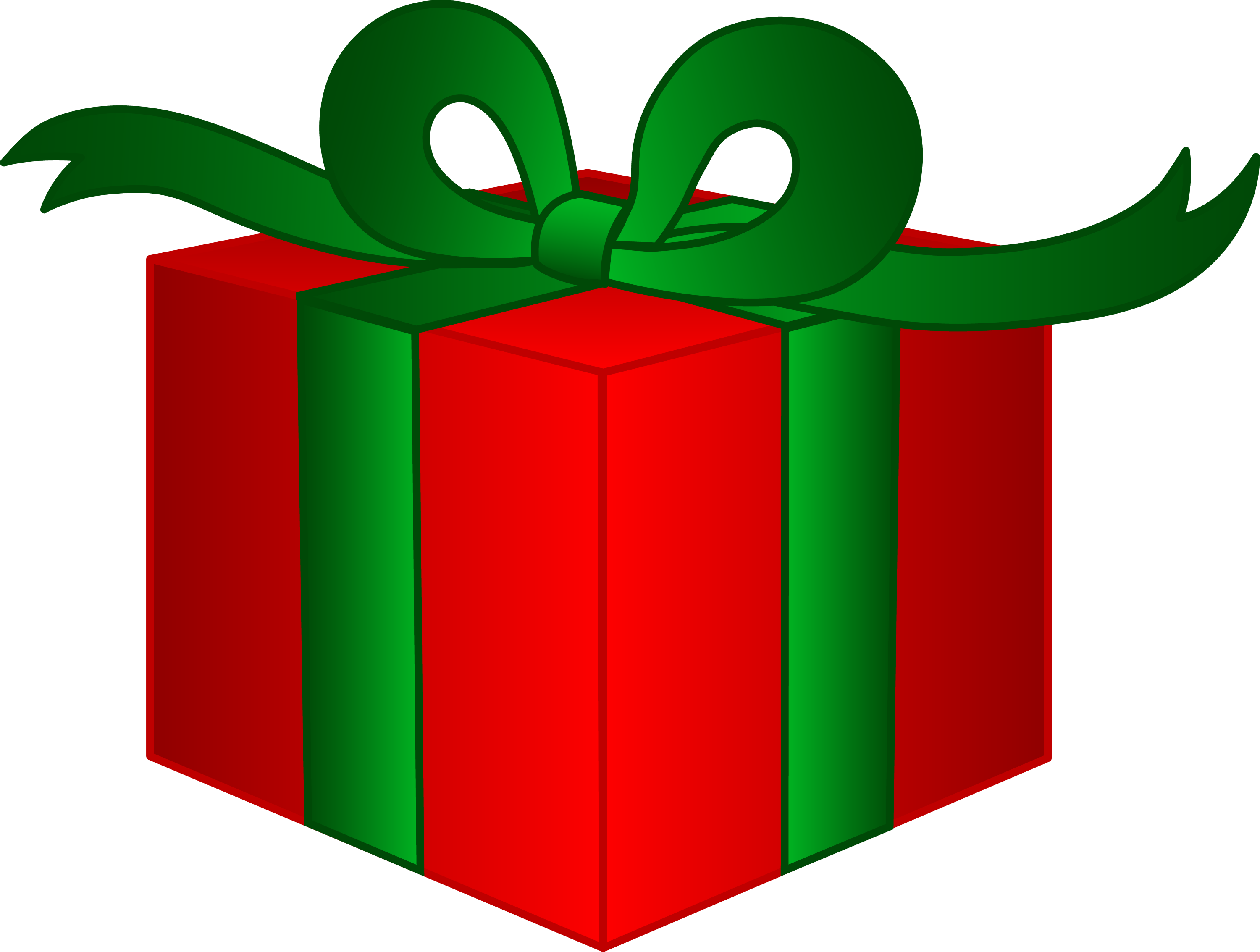 Fancy Christmas Present Free Clip Art