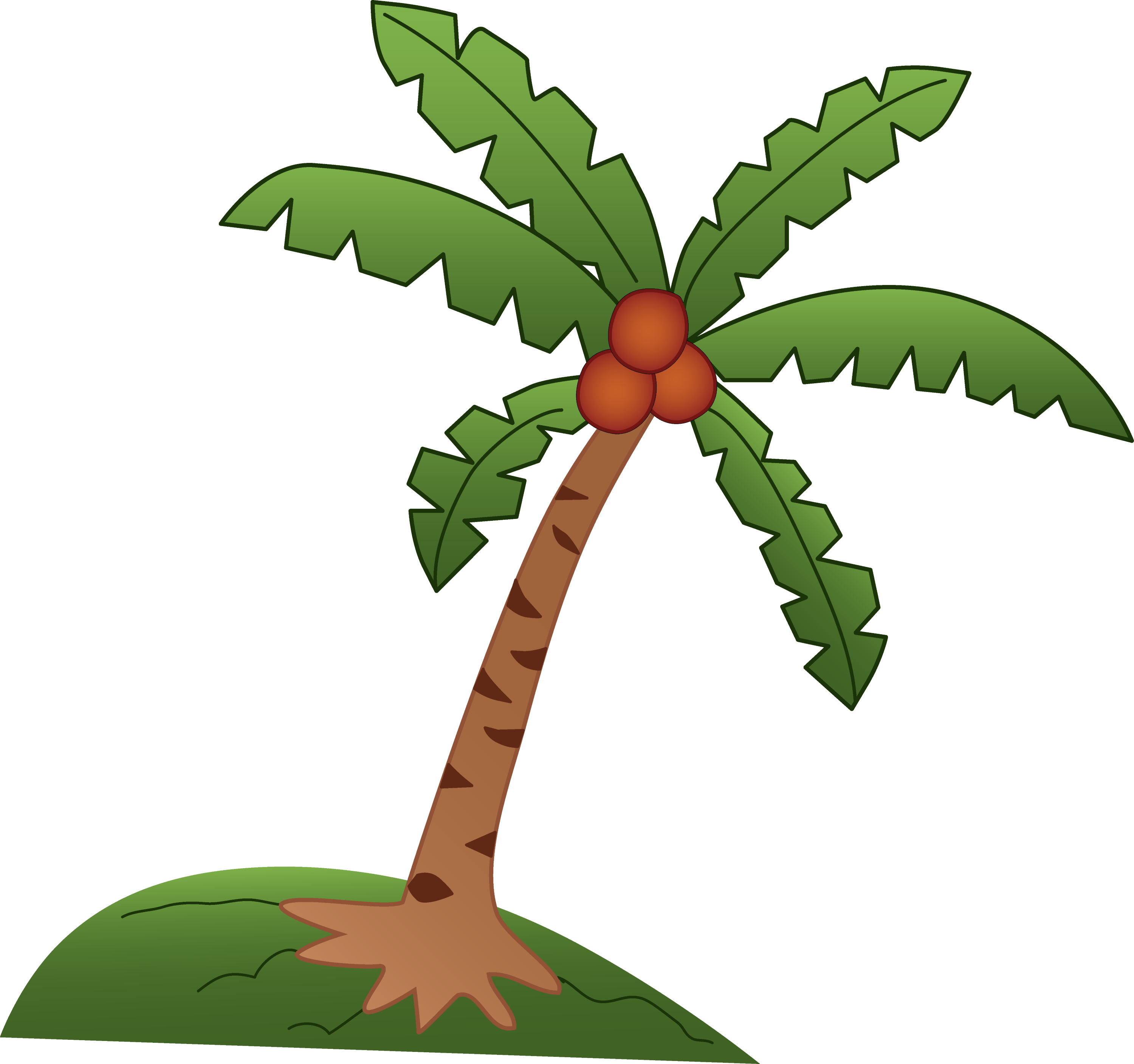 coconut tree clip art - photo #1