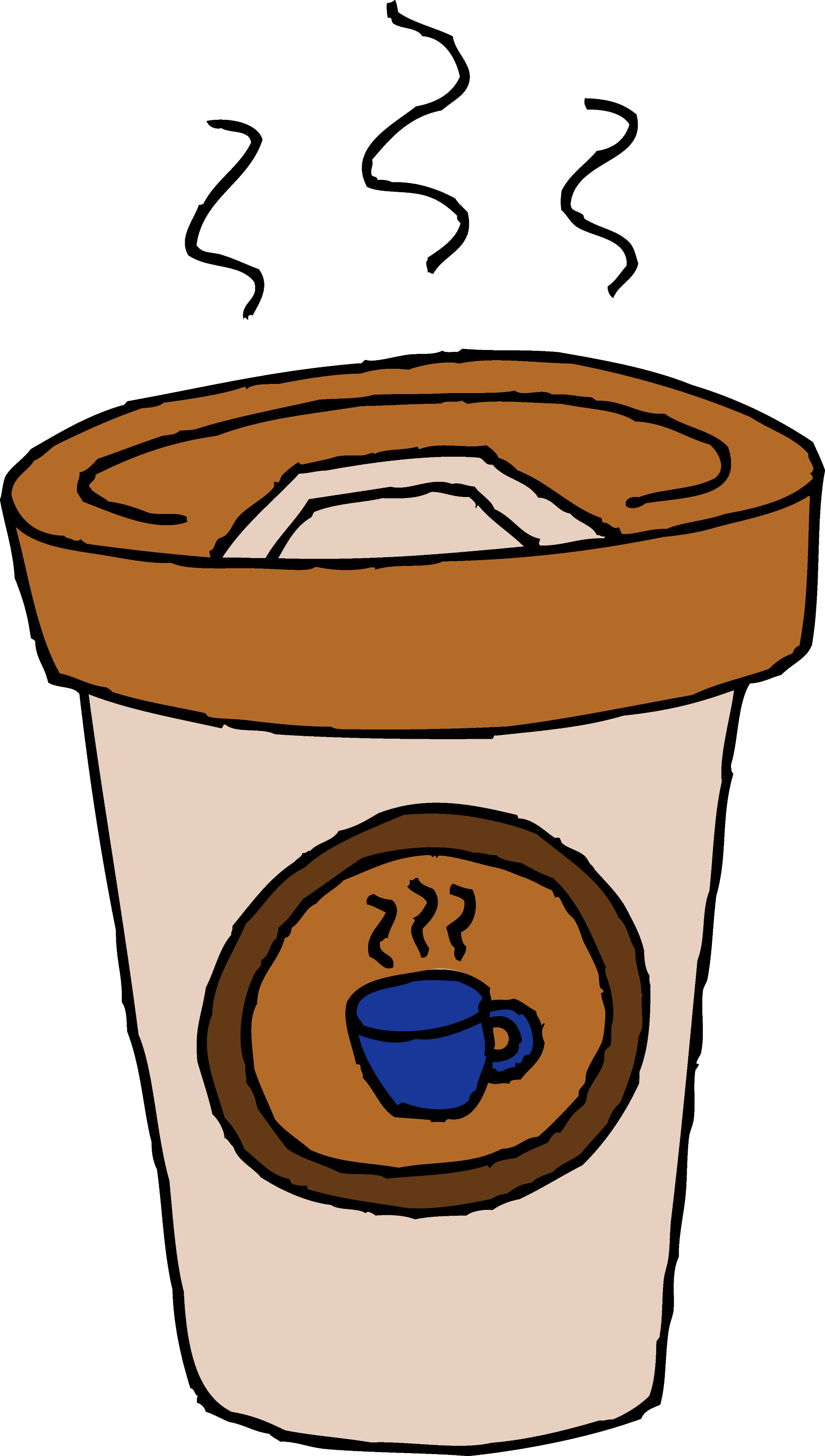 Hot Cafe Latte Clip Art - Free Clip Art