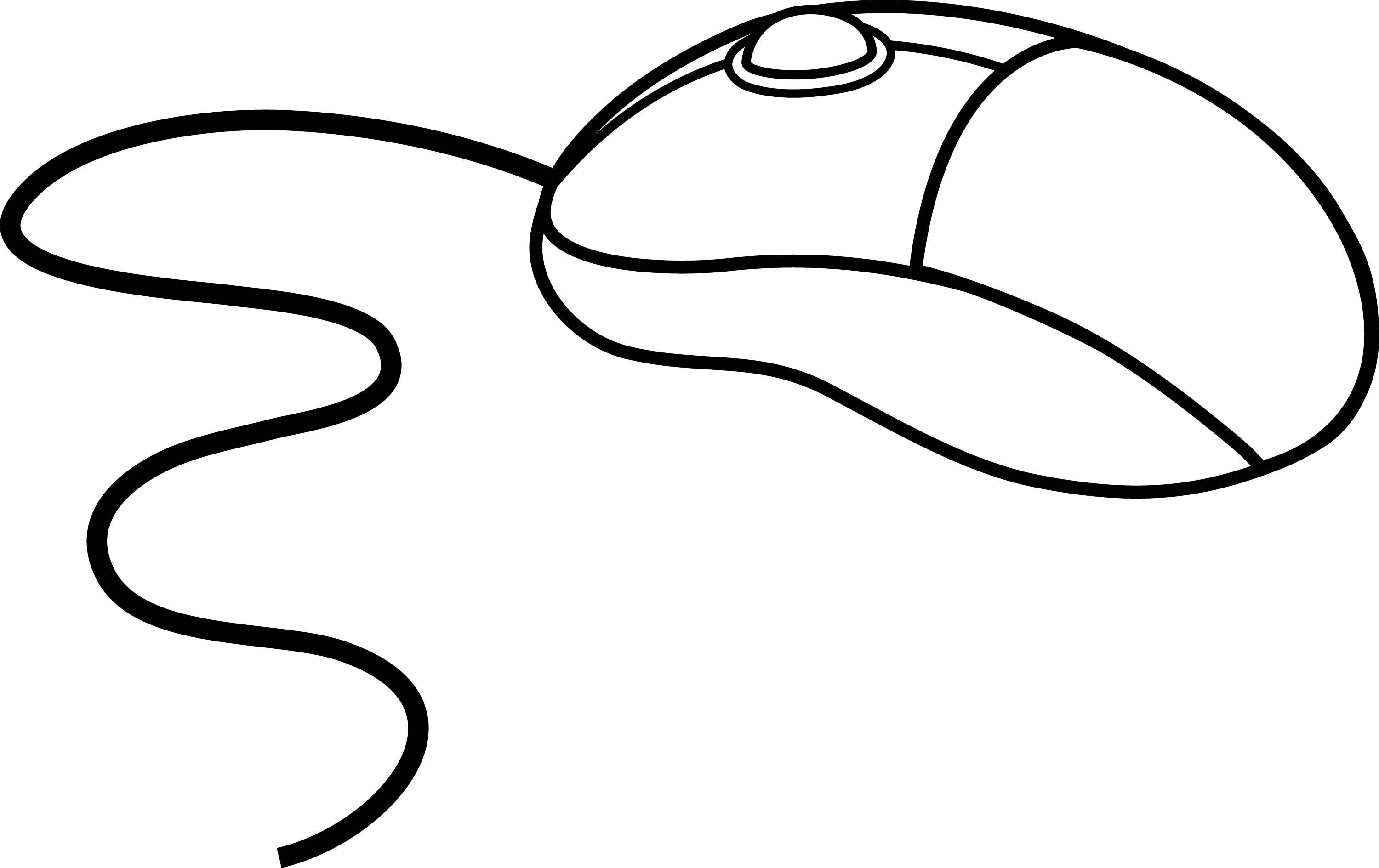 computer mouse clipart black and white - photo #2