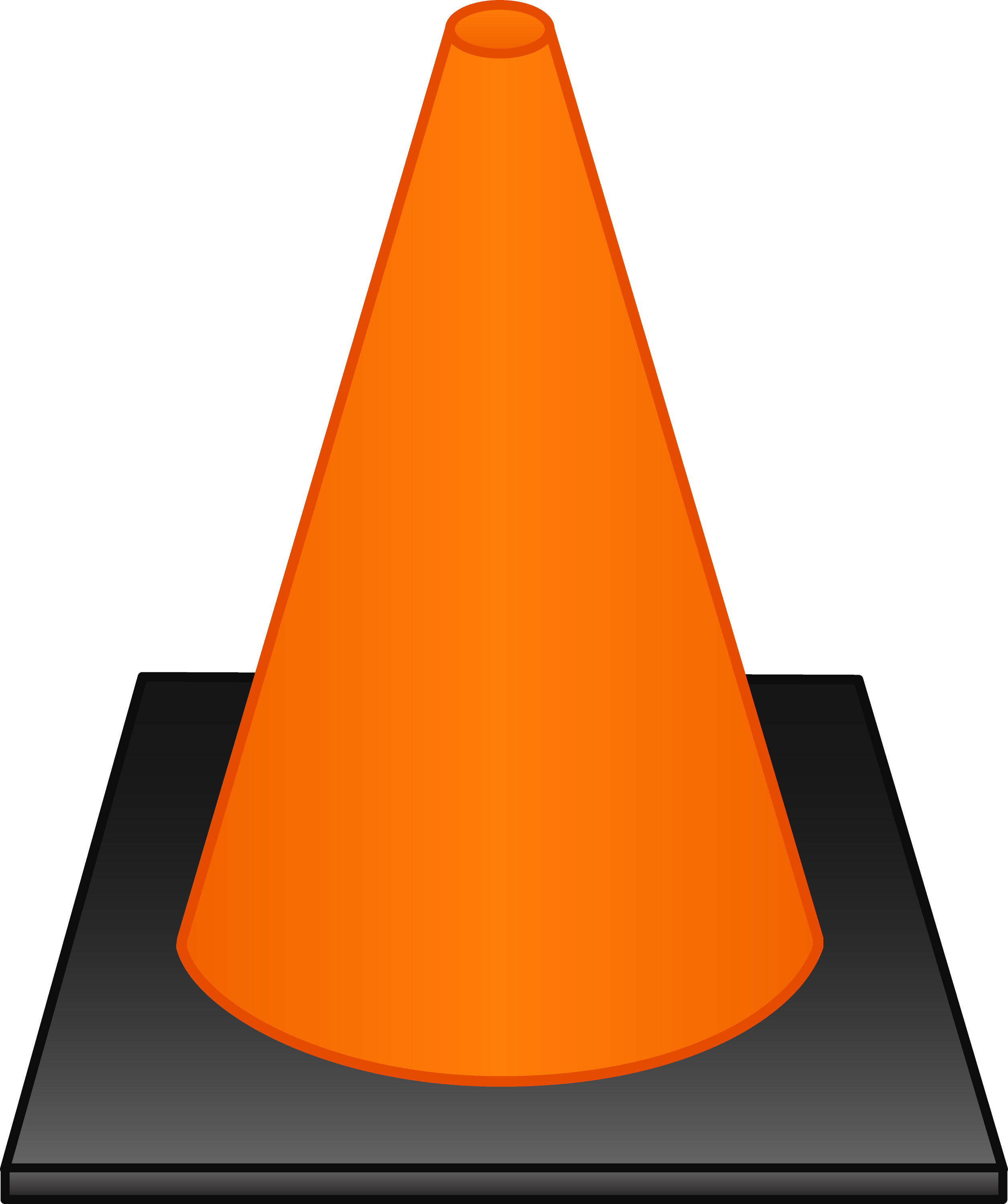 Orange Traffic Cone Free Clip Art