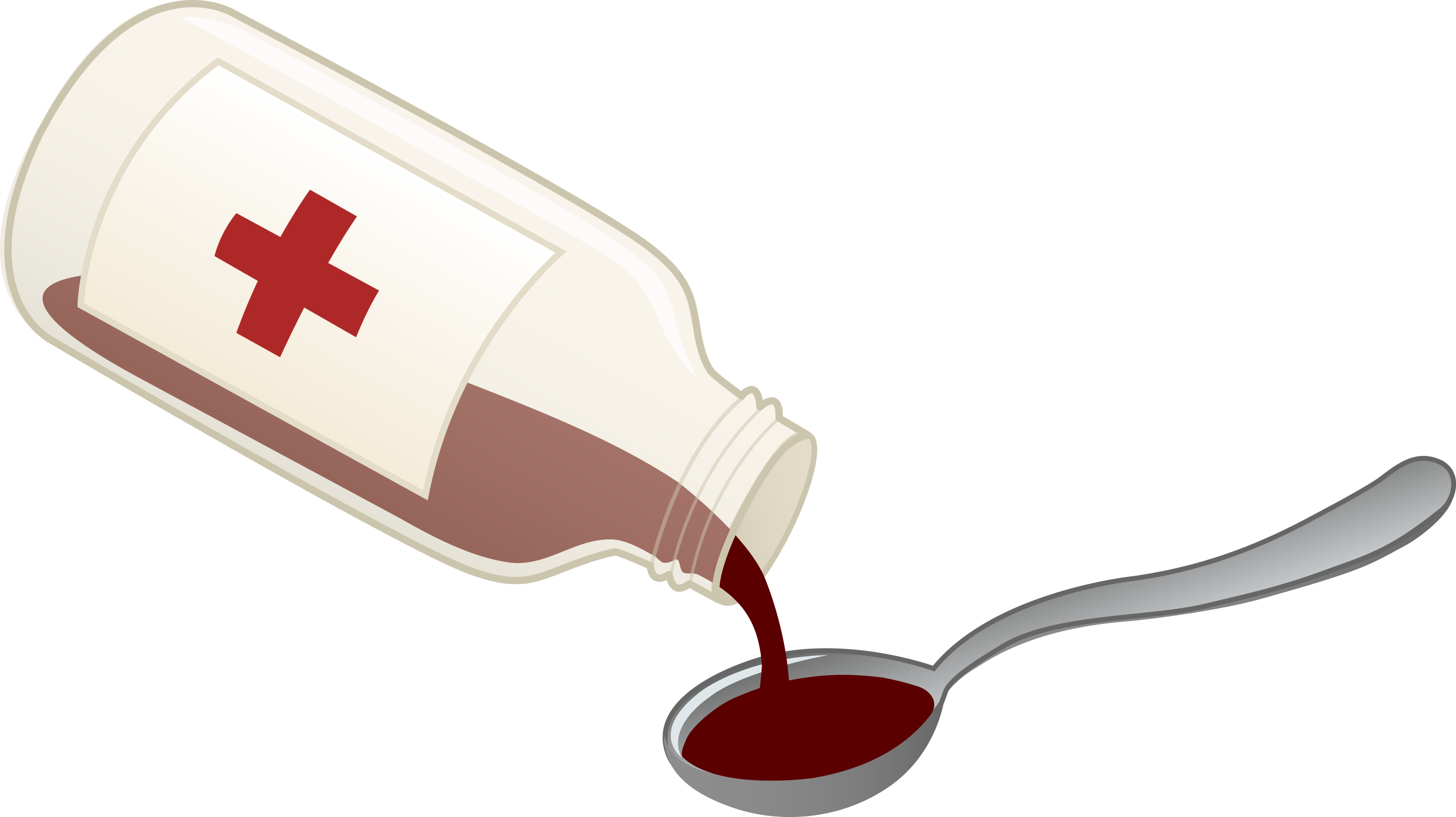 cough-syrup-and-spoon-free-clip-art