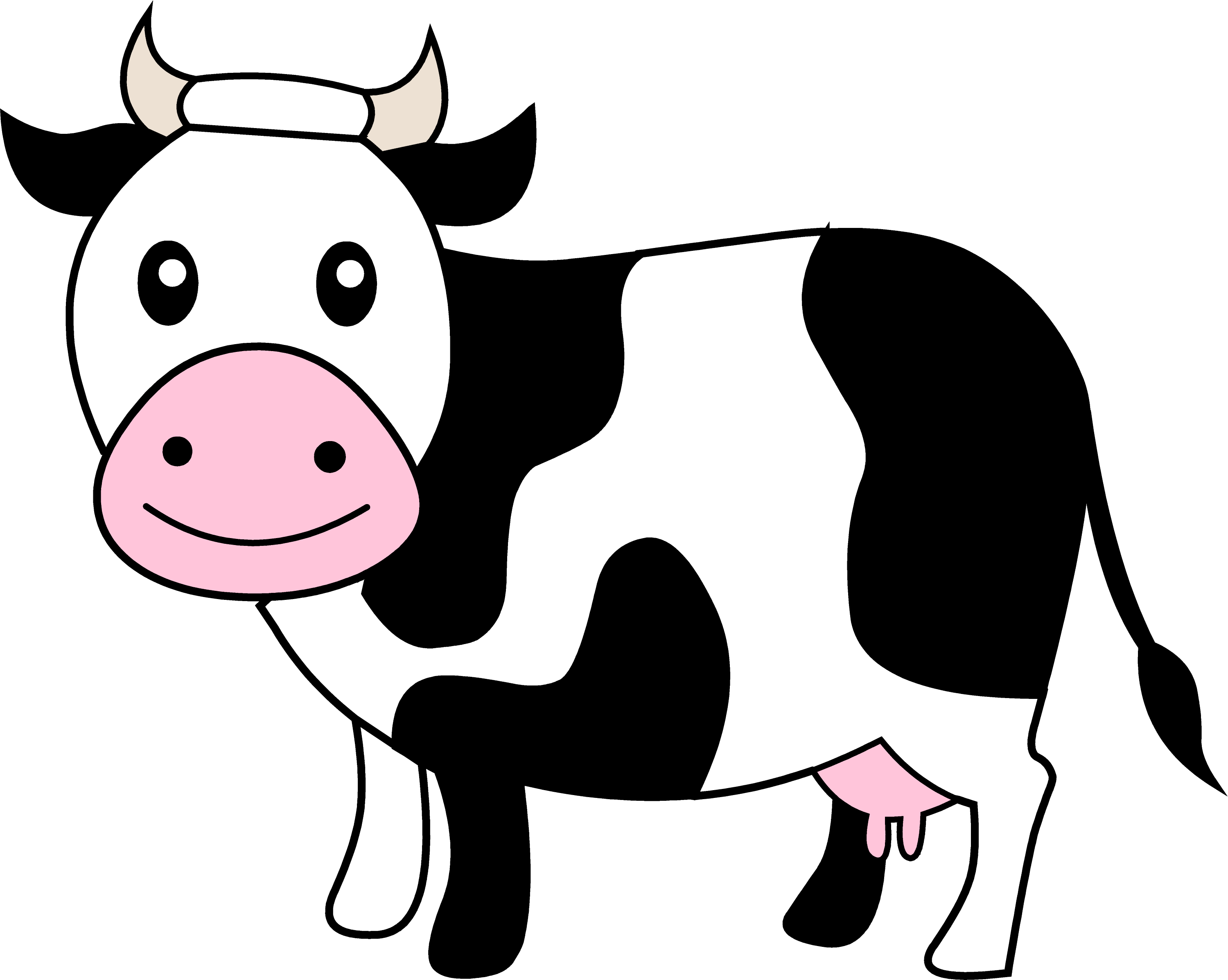clip art cow outline - photo #37