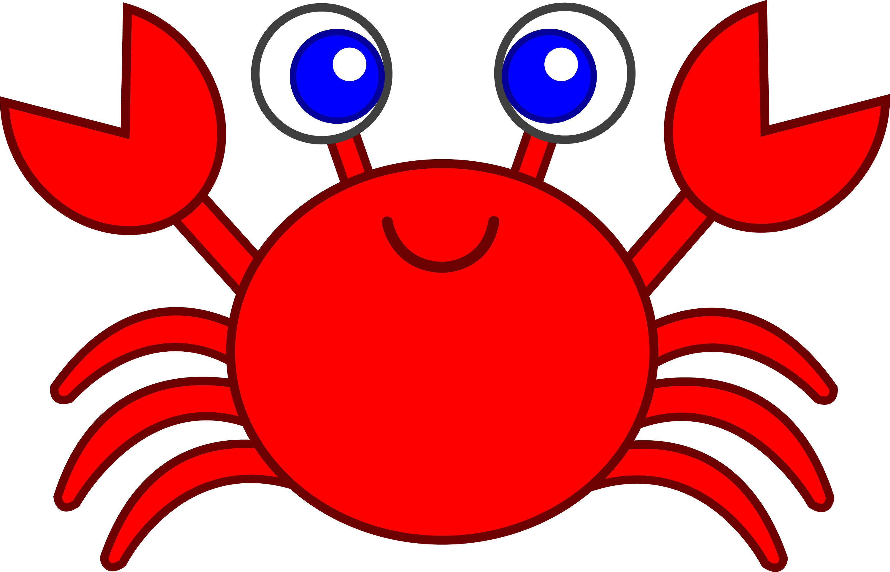 Cute Red Crab Clip Art Free Clip Art