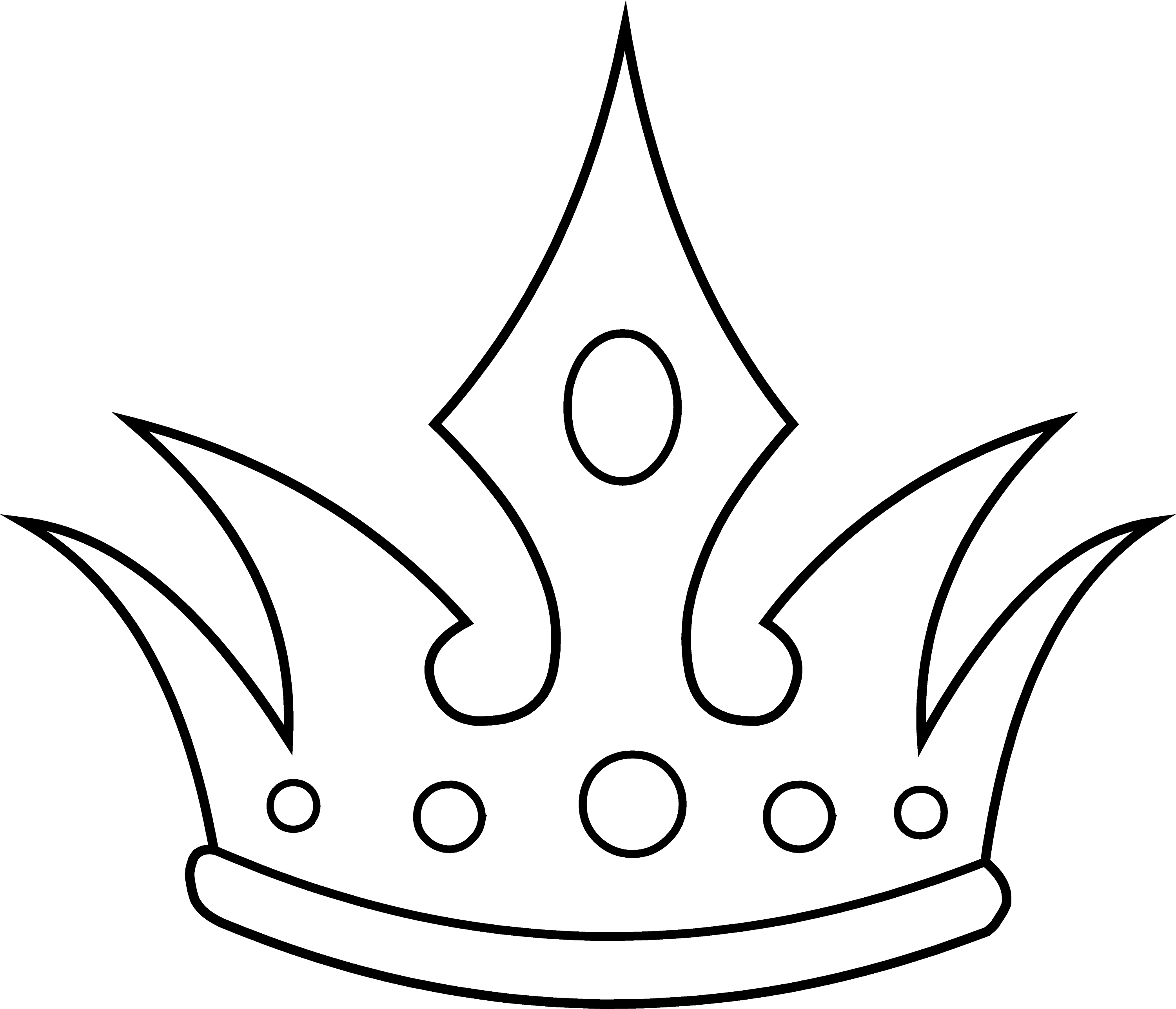 clipart crown outline - photo #48