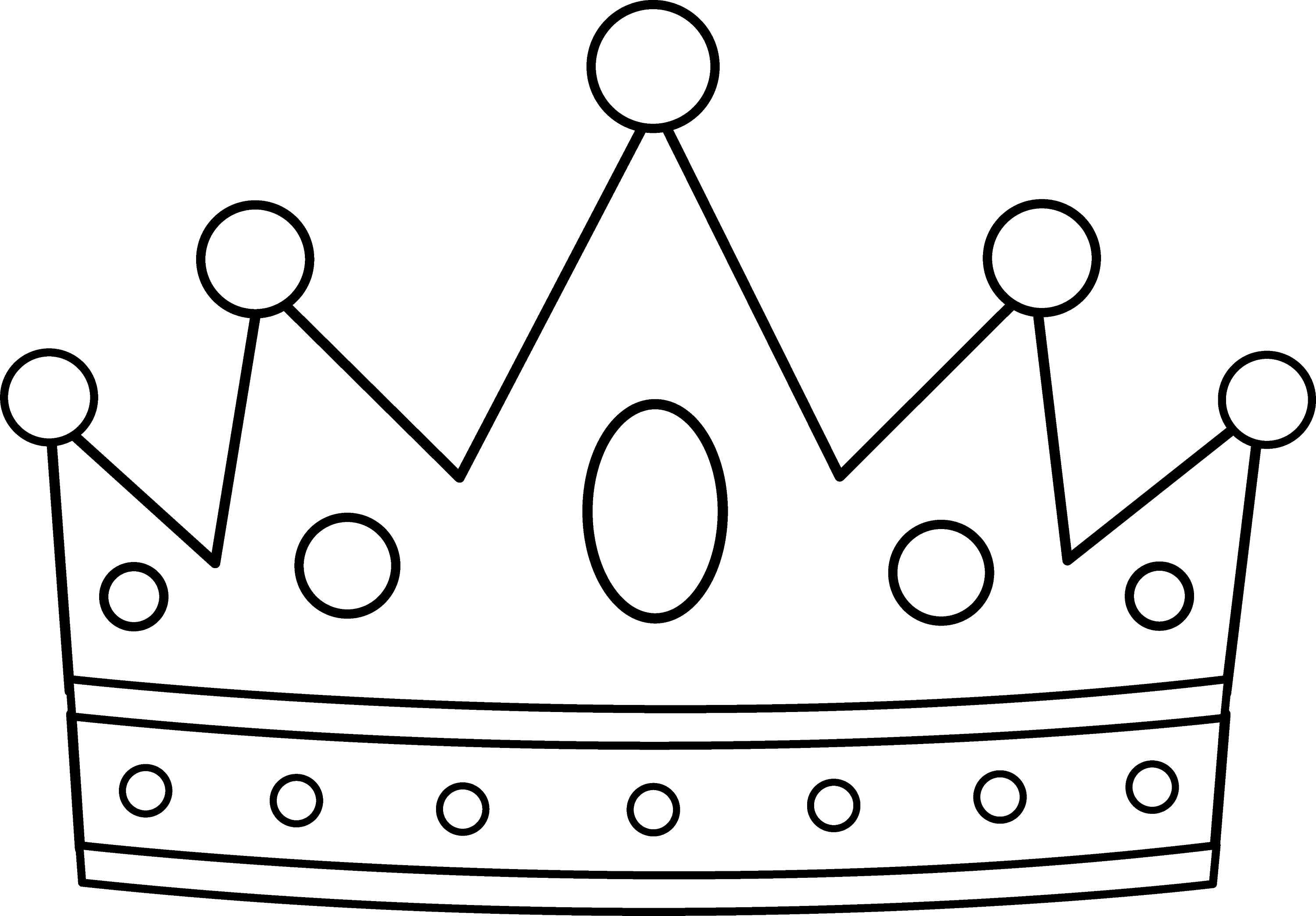 clip art crown outline - photo #11