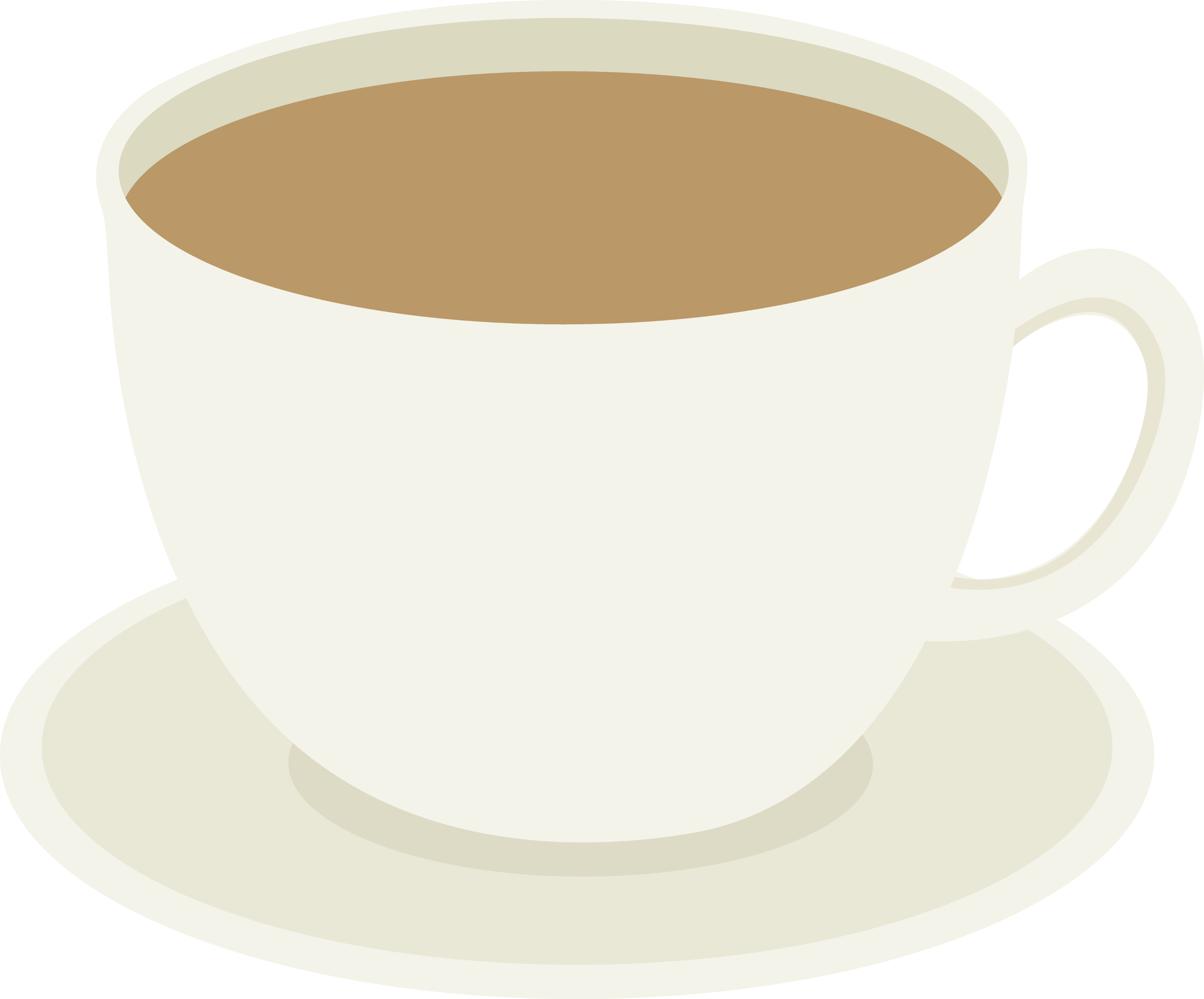 Cup of Coffee on Plate - Free Clip Art