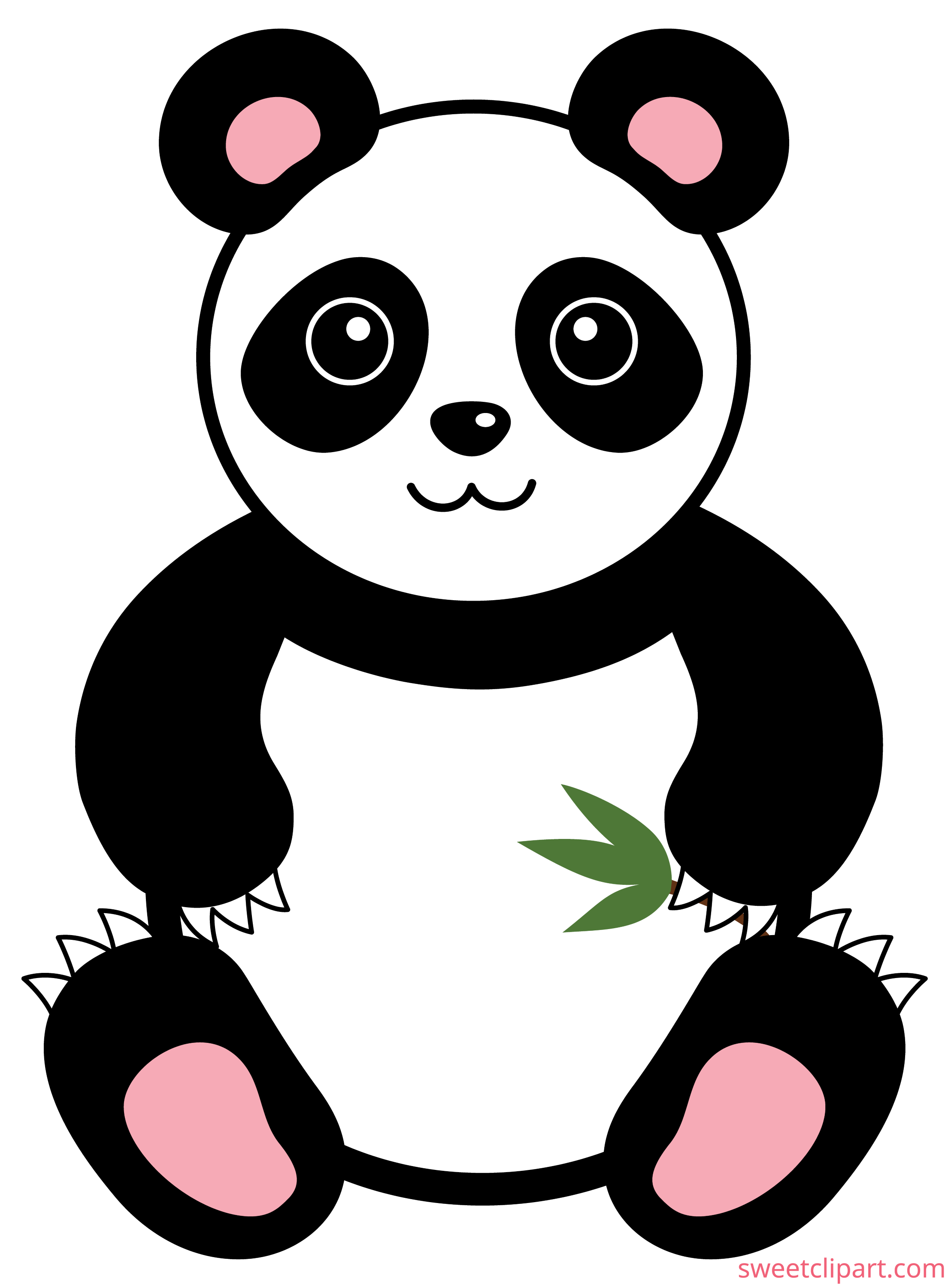 Cute Giant Panda Bear Free Clip Art