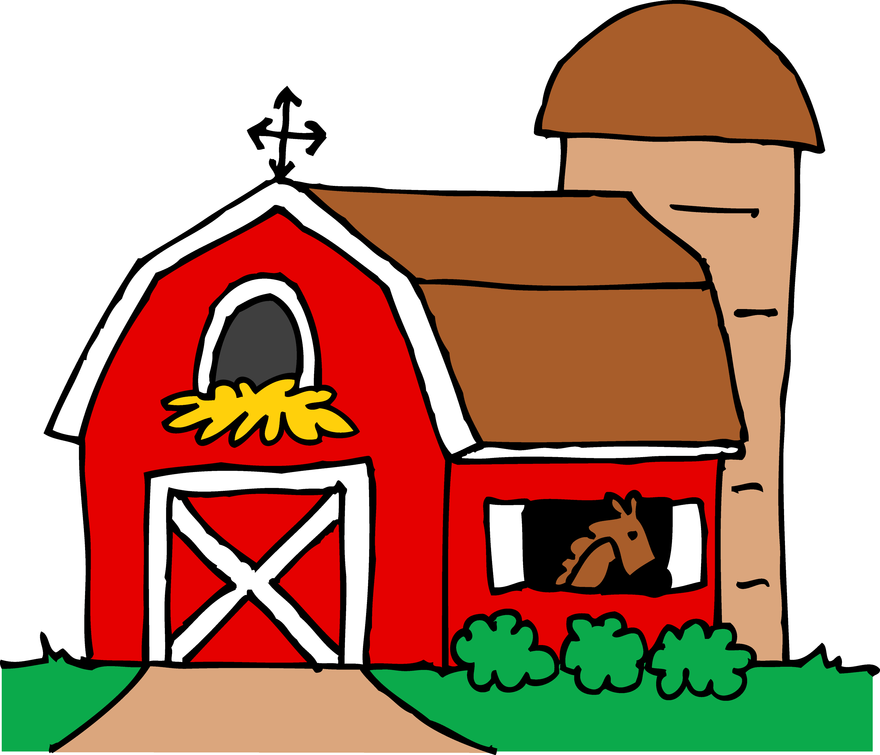 Little Red Barn Clipart - Free Clip Art