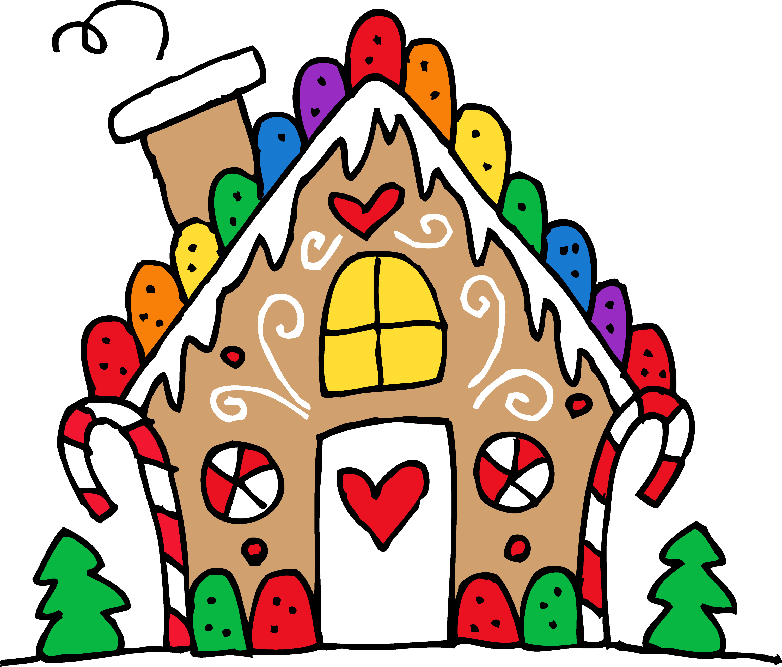 cute gingerbread house clipart - photo #1