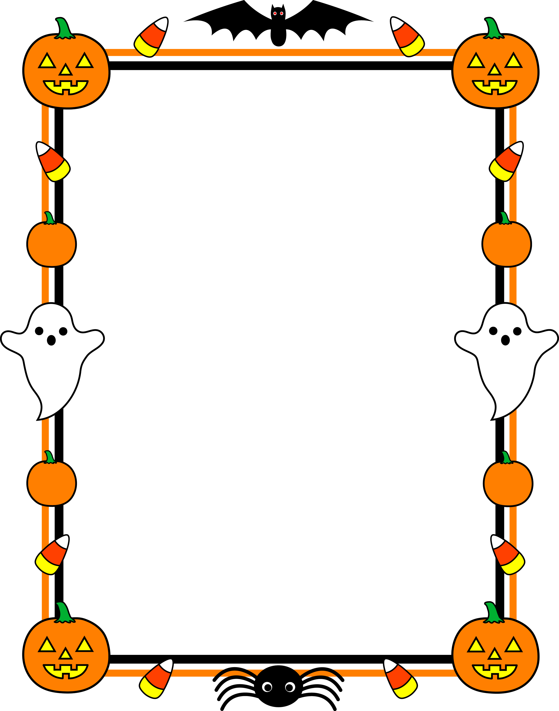 pumpkin clip art free borders - photo #31