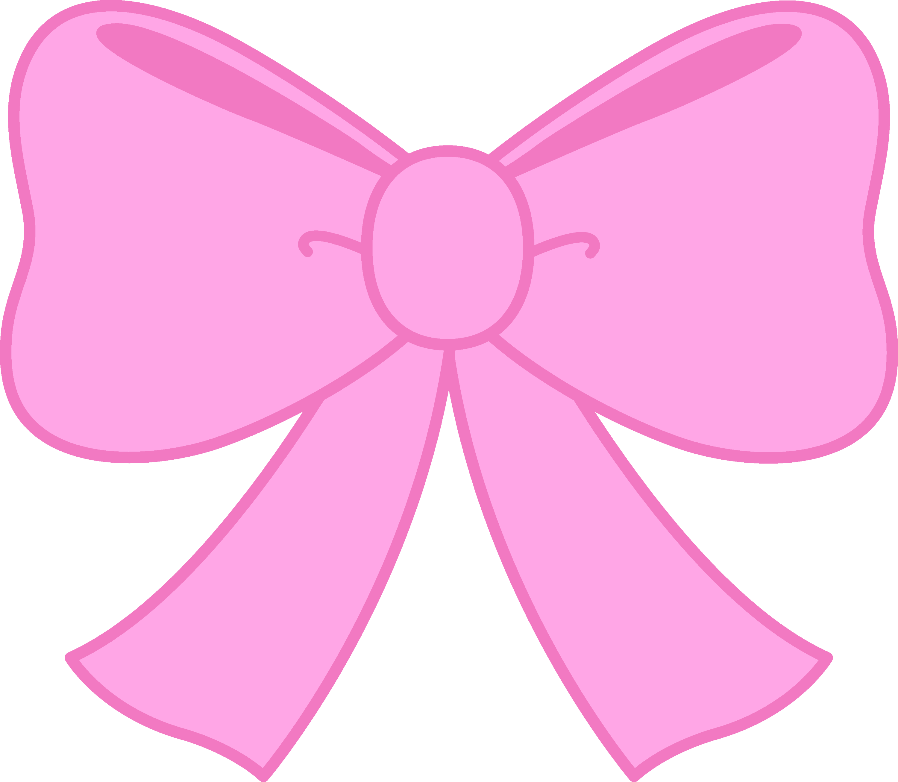Cute Pink Bow Clipart Free Clip Art