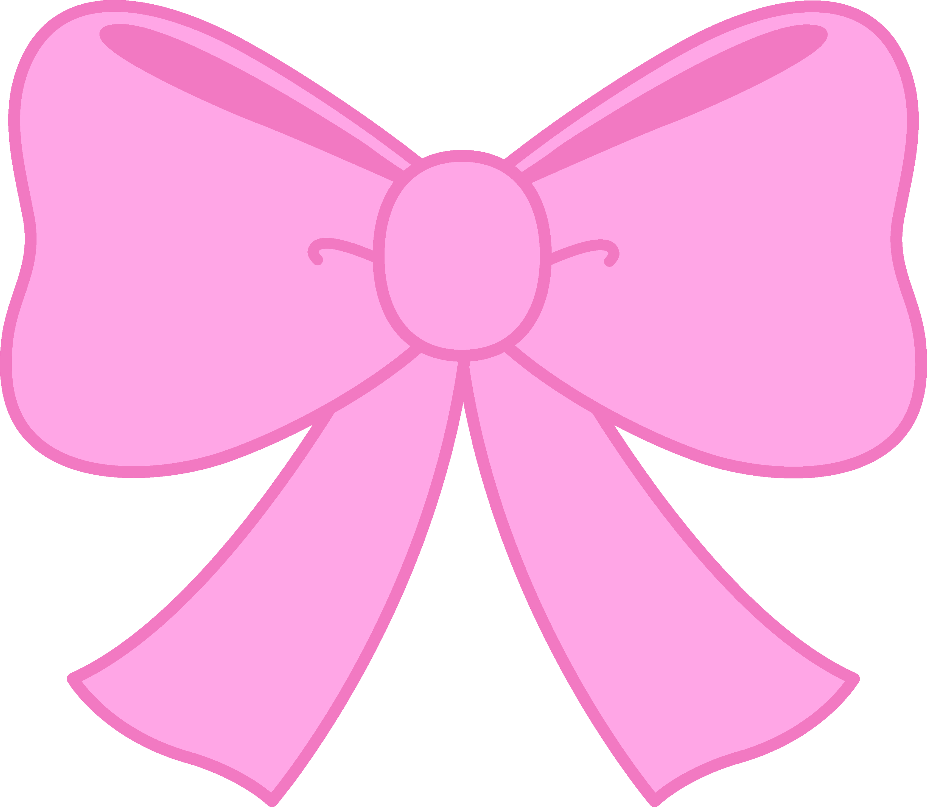 Cute Pink Bow Clipart - Free Clip Art