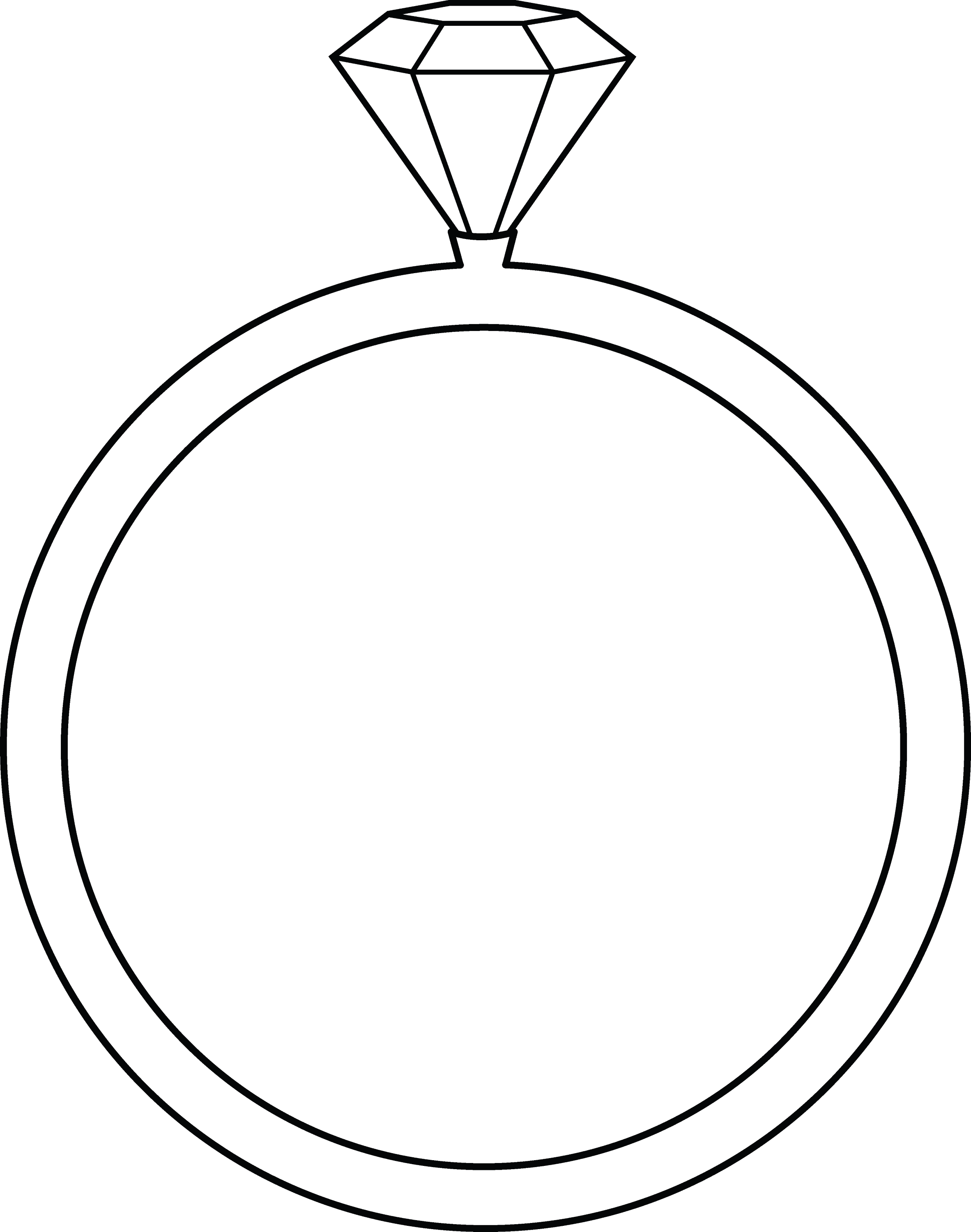 ring clipart black and white - photo #11