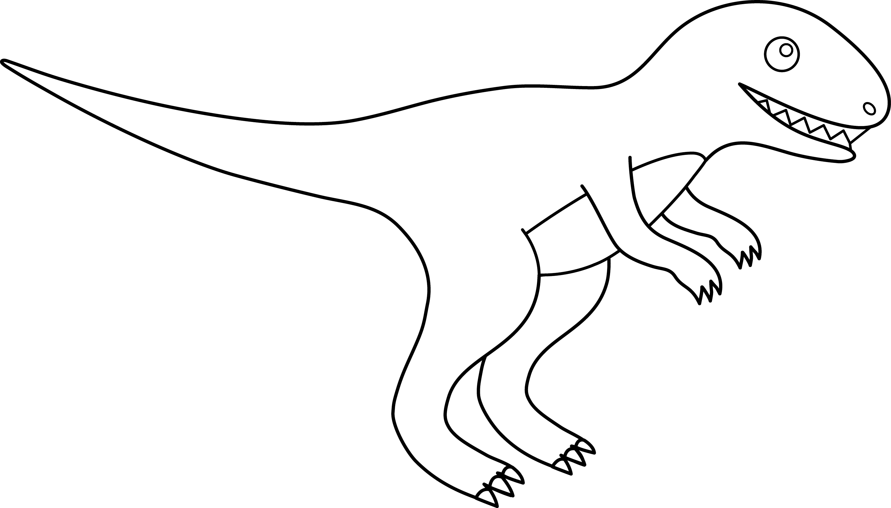 Tyrannosaurus Rex Line Art Free Clip Art