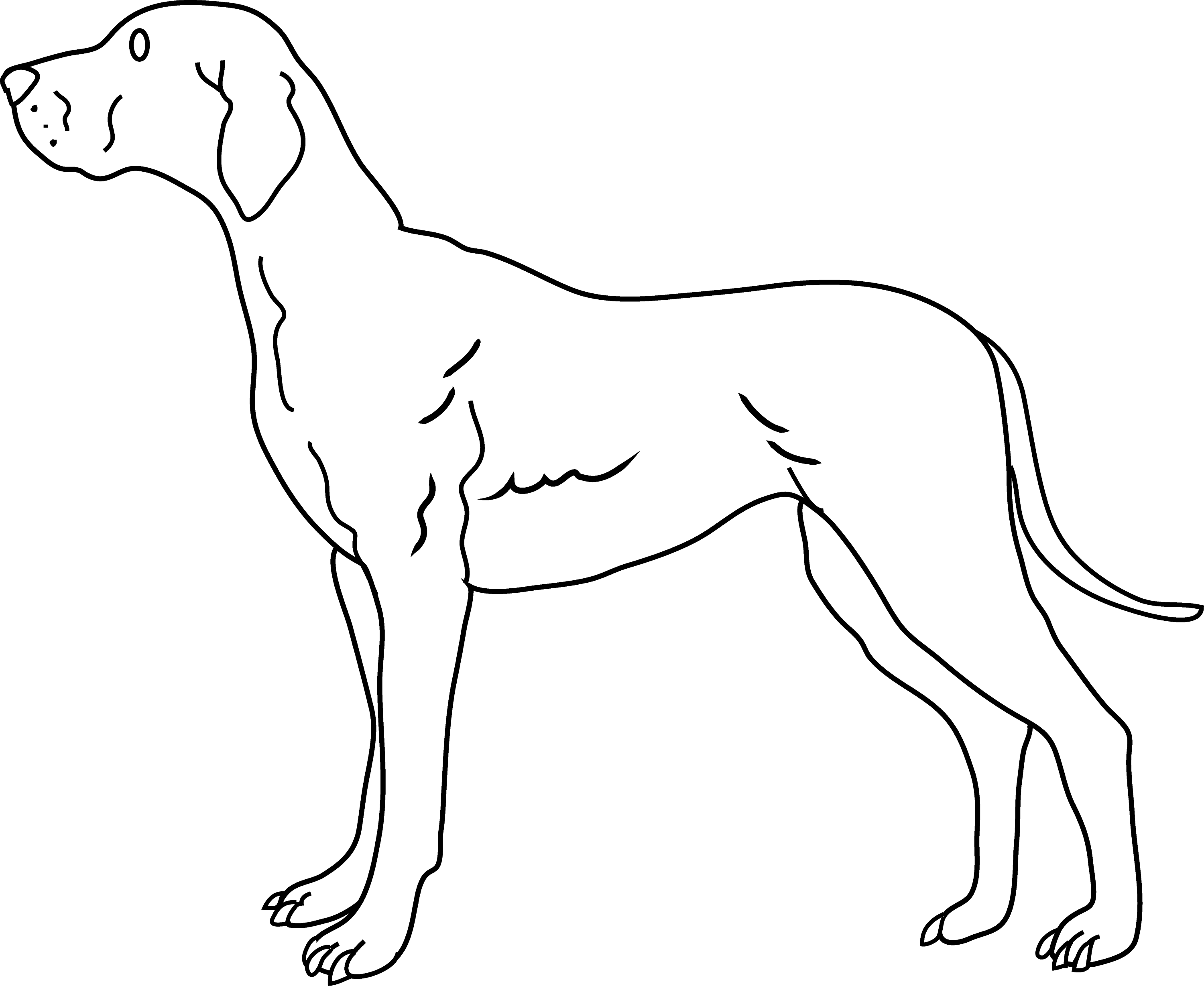 clipart dog black and white - photo #46