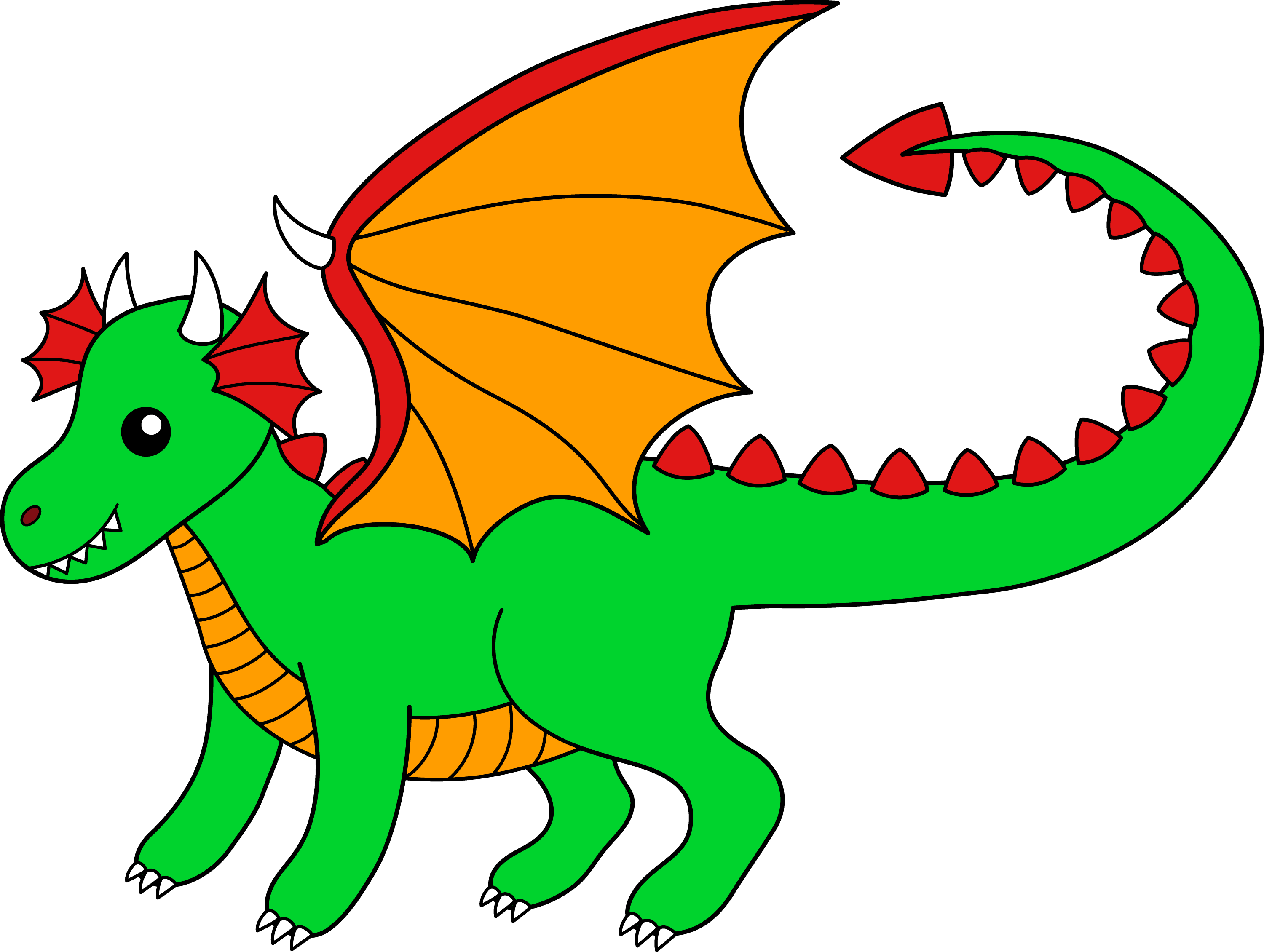 clipart of dragons - photo #12