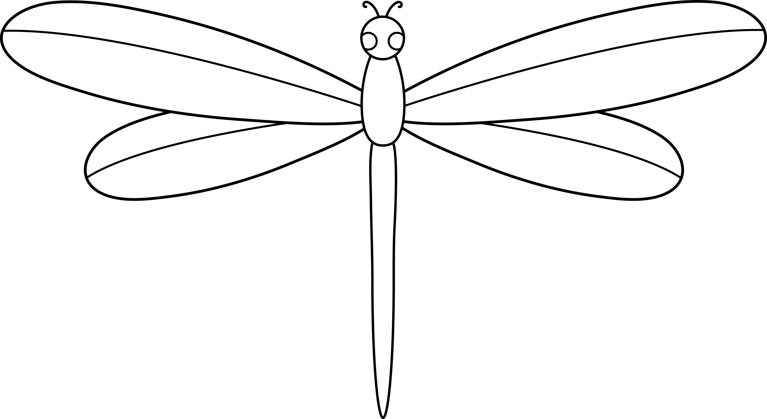 free dragonfly template printable pdf crafts on sea