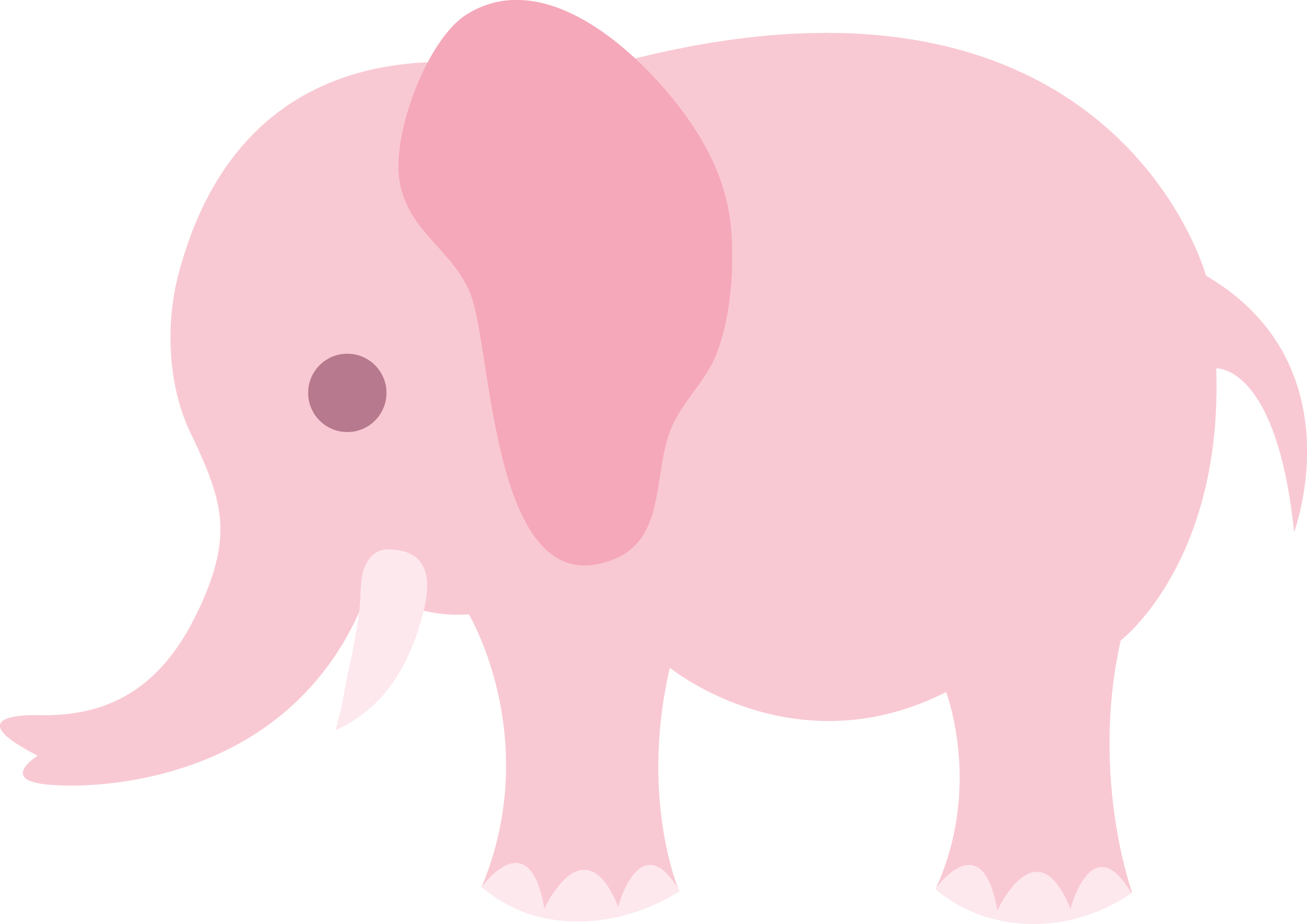 free pink elephant clipart - photo #1