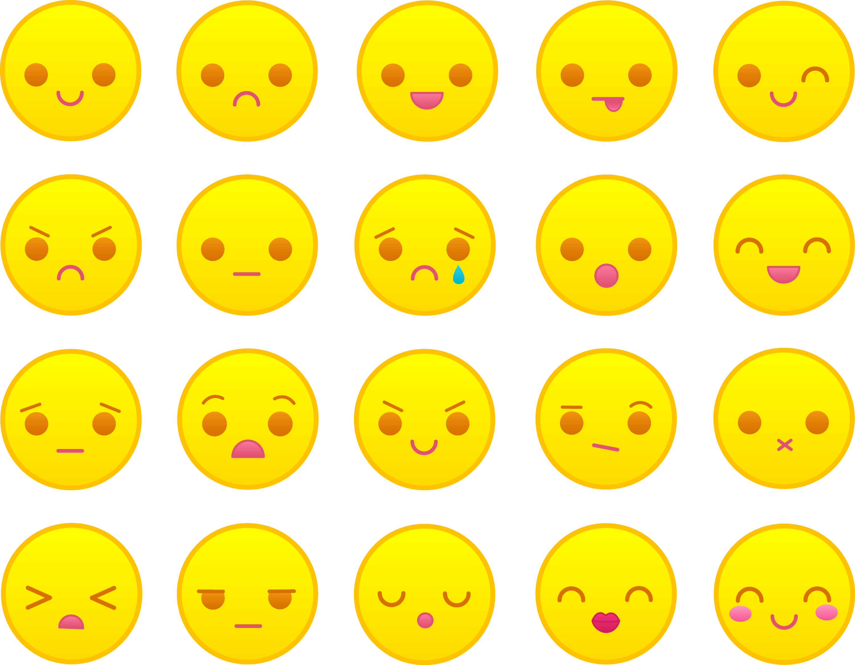 clipart yellow smiley faces - photo #45