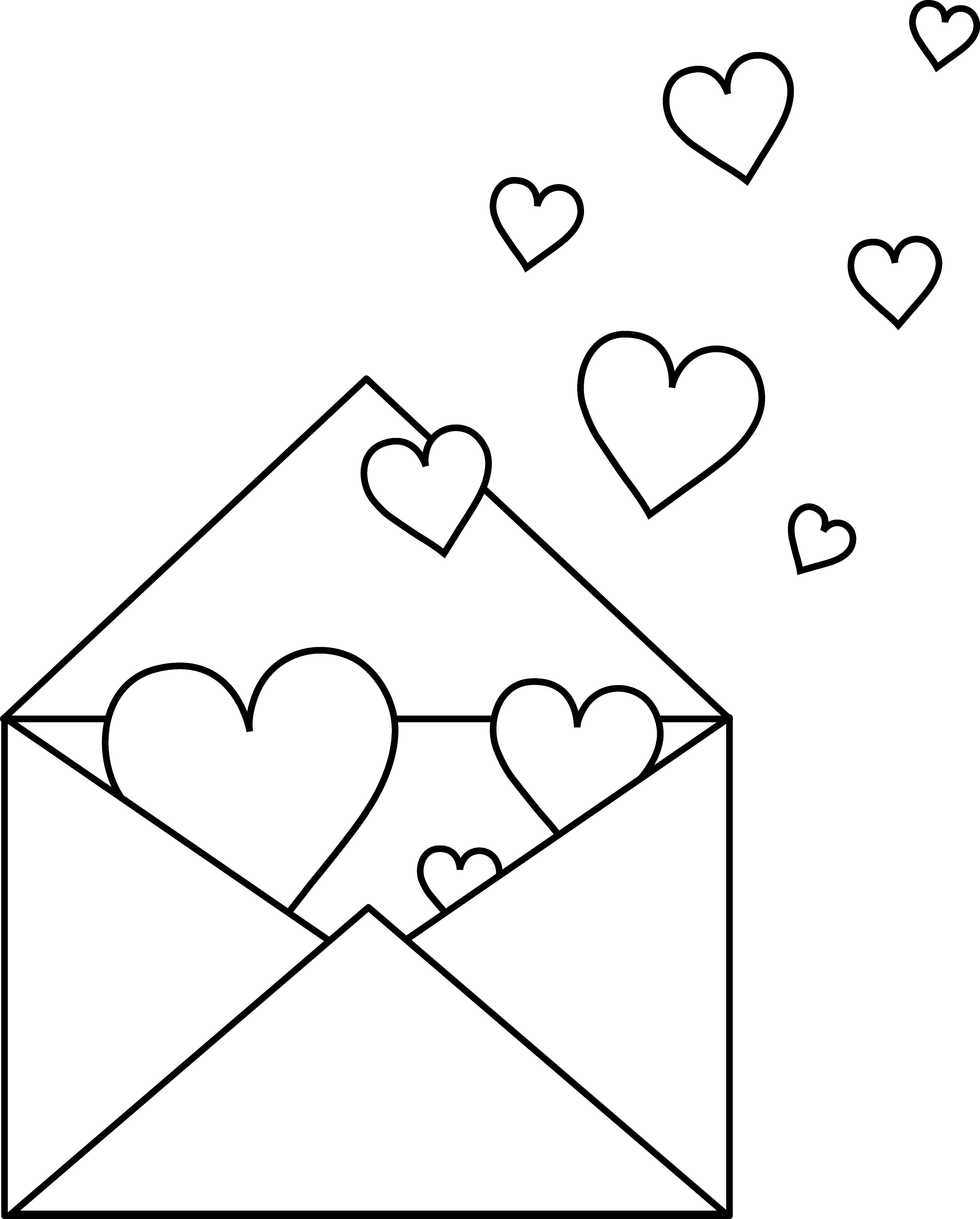 valentine clip art free black and white - photo #46