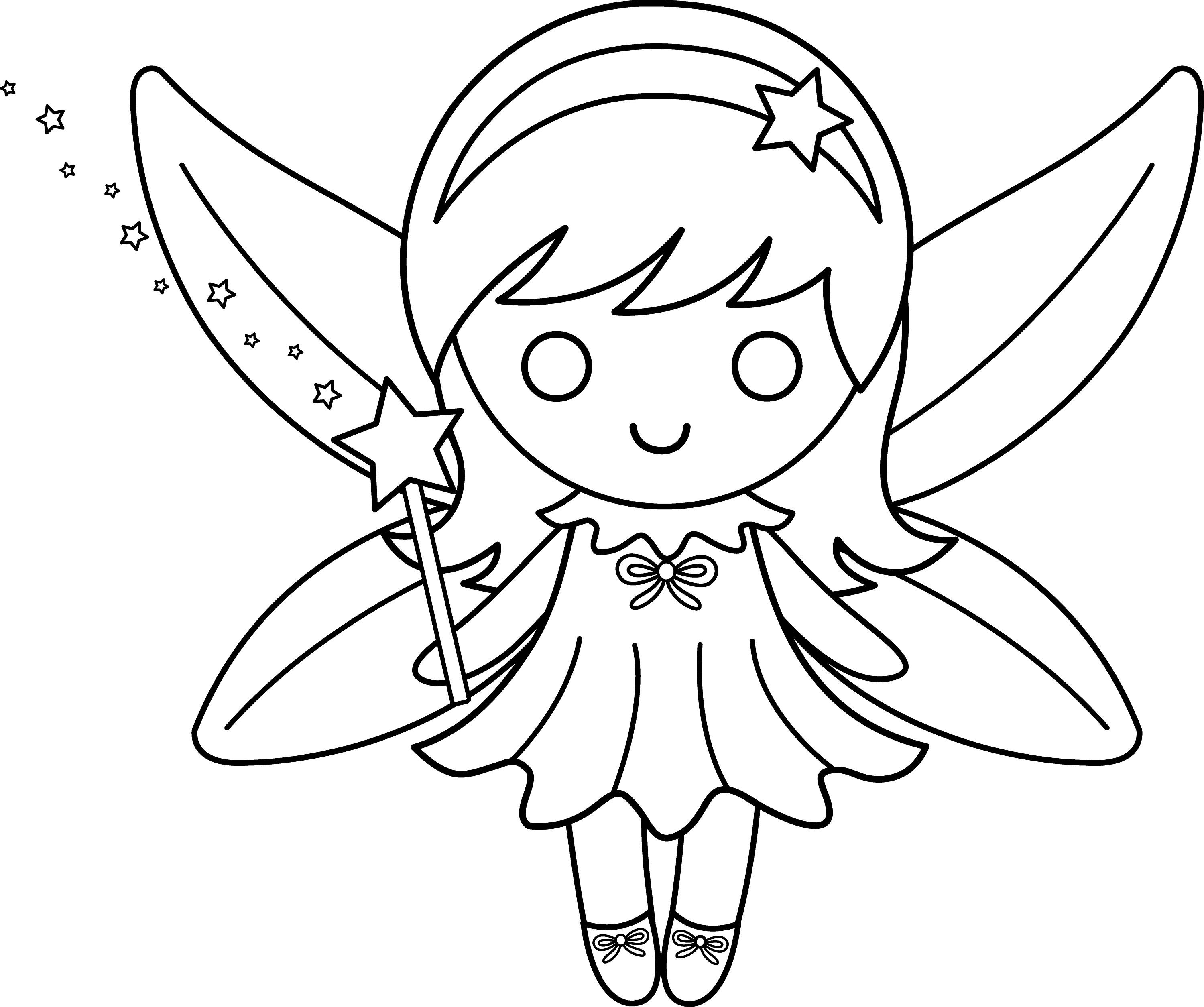 fairie cartoon coloring pages - photo #10
