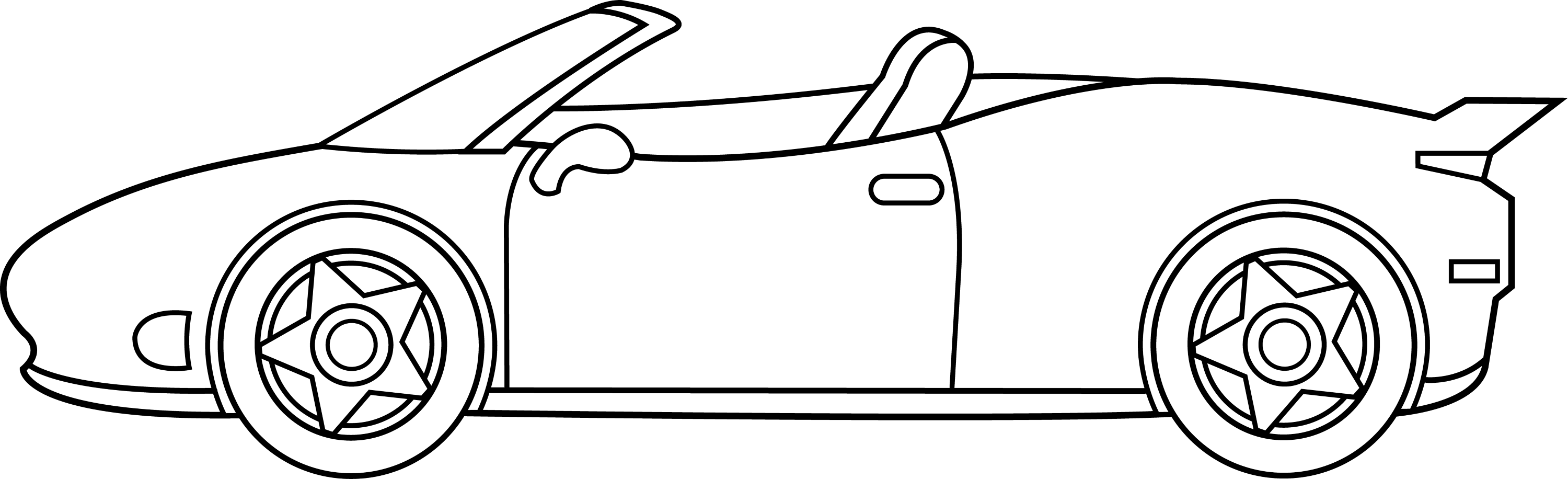 free black and white clipart of cars - photo #33
