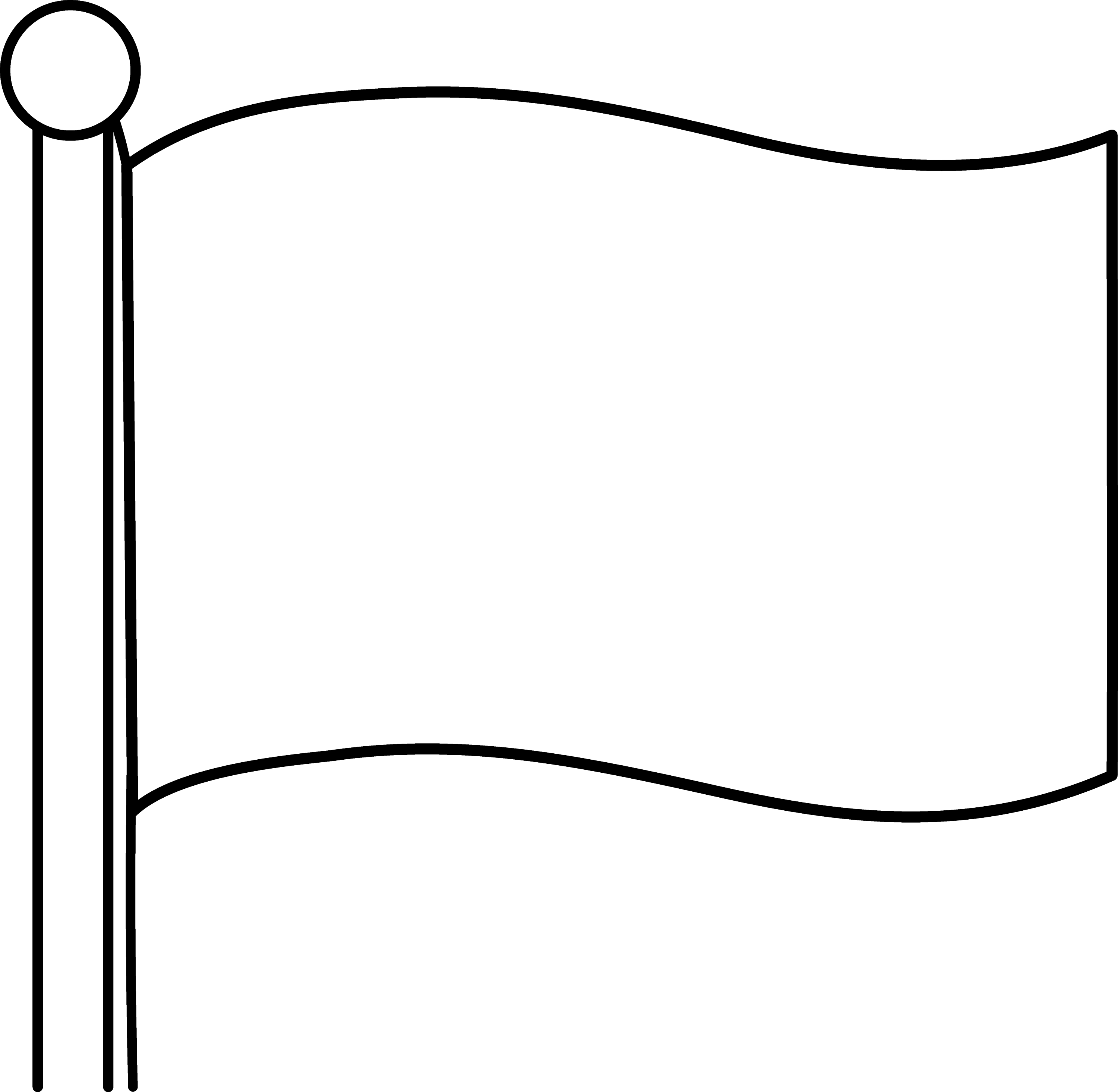 Simple Blank Flag Design - Free Clip Art